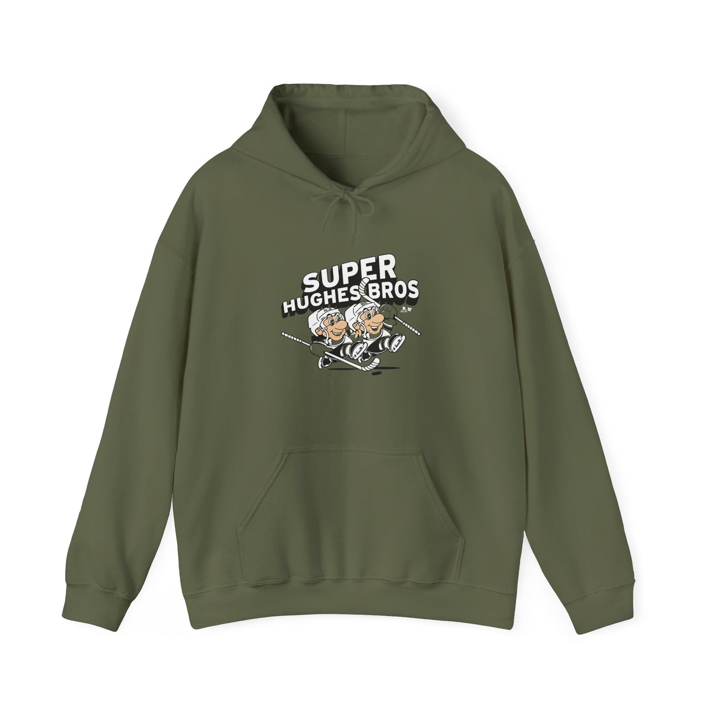 Super Hughes Bros Hoodie, Cozy Unisex Sweatshirt for Gamers, Fun Gift for Birthdays and Holidays, Relaxed Casual Wear