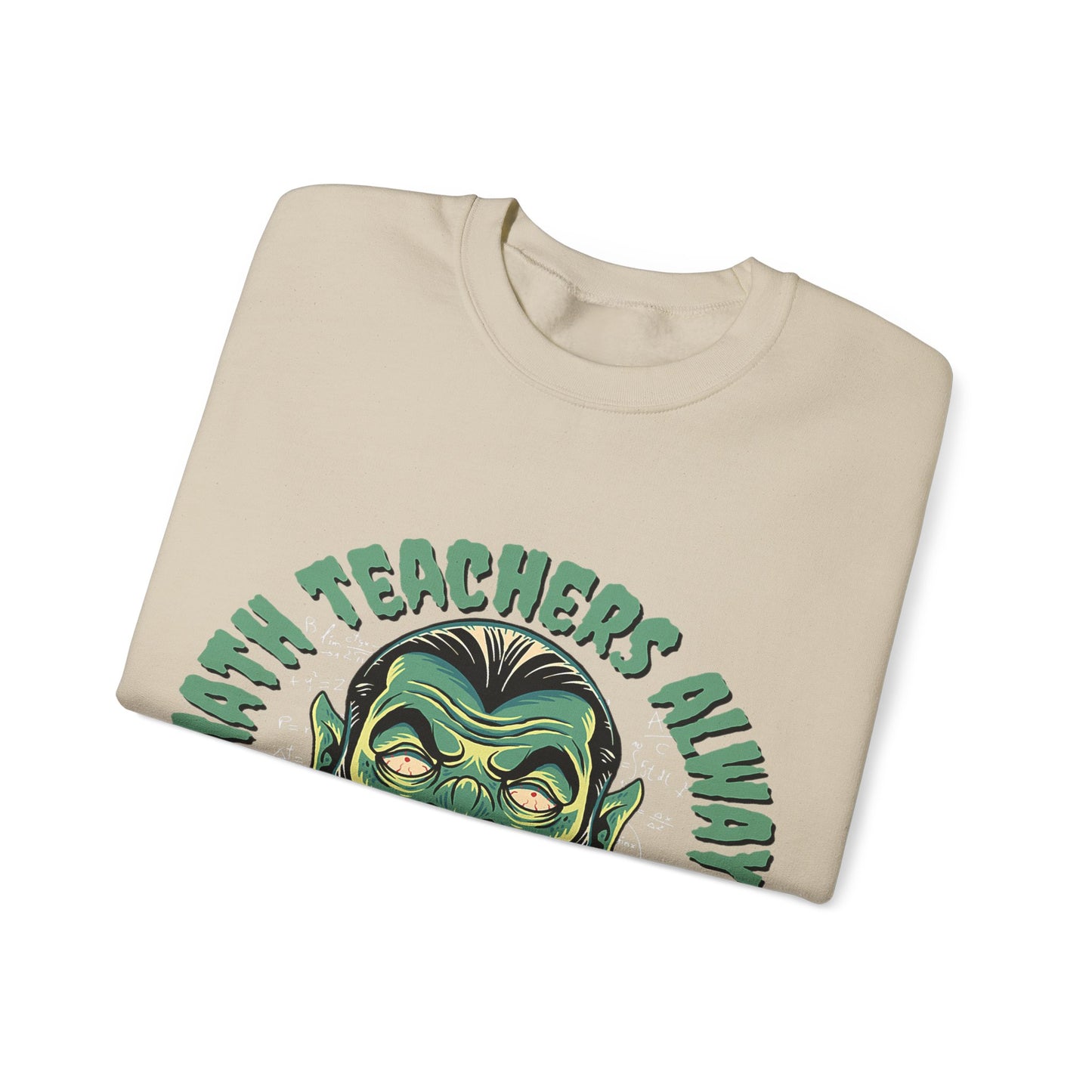 Halloween Count Dracula Sweatshirt, Unisex Crewneck for Teachers, Spooky Gift Idea, Fall Fashion, Halloween Costume