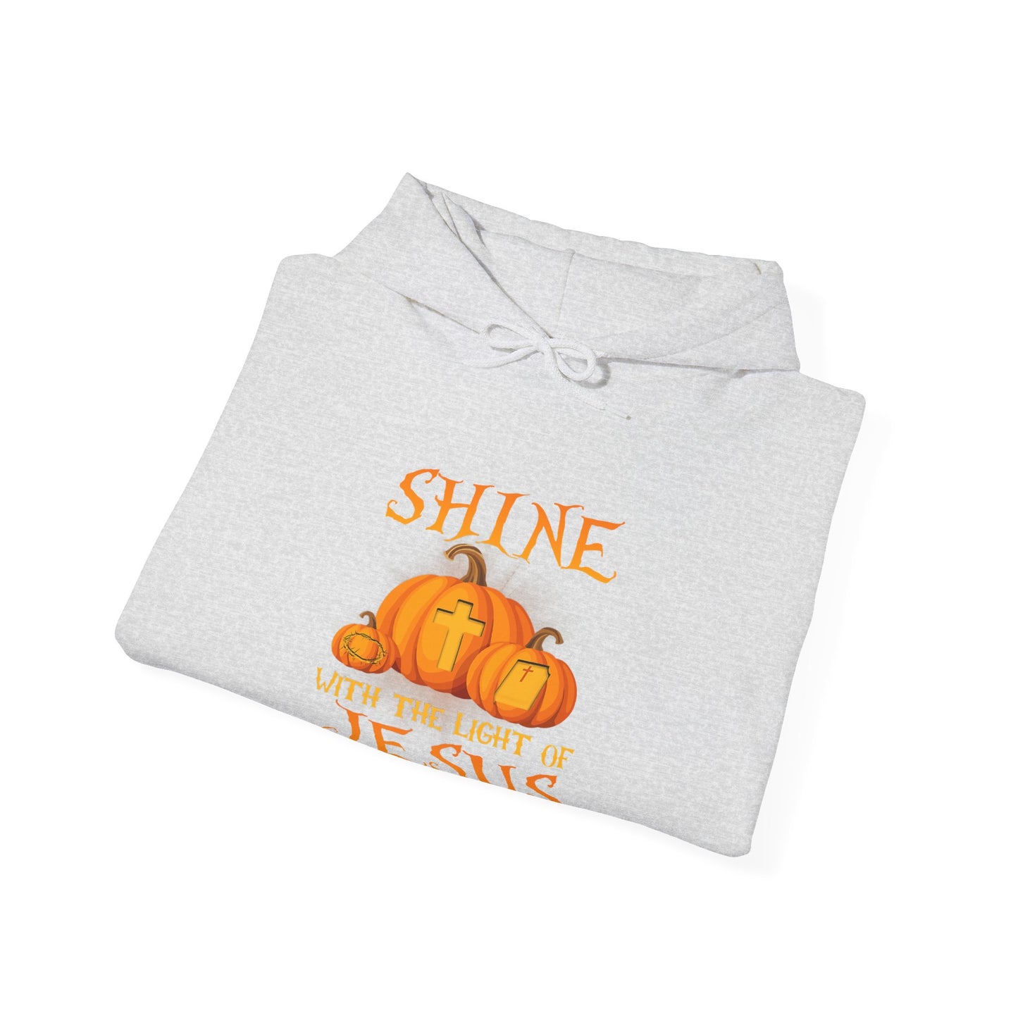 Shine in Jesus Pumpkin Sweatshirt | Fall Apparel, Christian Gift, Unisex Hoodie, Autumn Fashion, Thanksgiving Sweatshirt