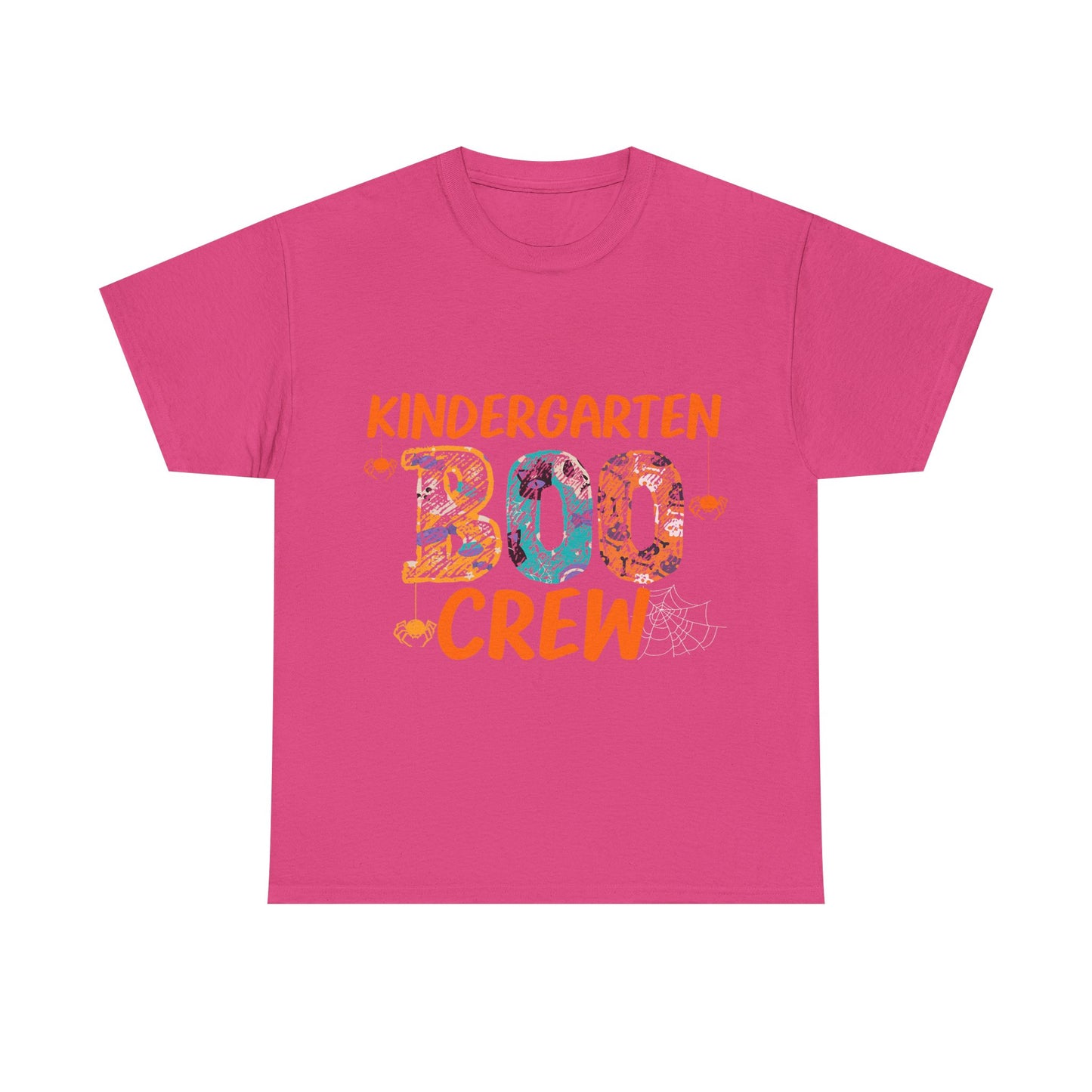 Kindergarten Boo Crew Tee, Unisex Cotton T-Shirt for Teachers, Class Parties, Halloween Costume, Fun School Spirit Wear, Gift for Kids