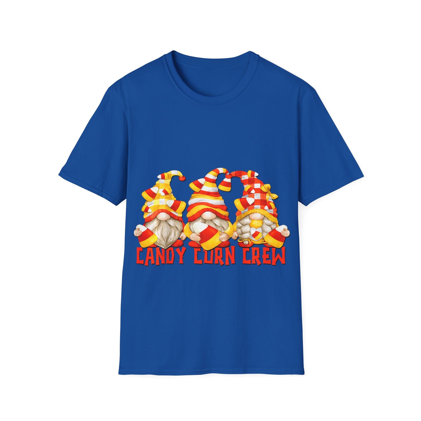 Candy Corn Crew Unisex T-Shirt - Fall Fashion, Halloween Apparel, Thanksgiving Gatherings, Cozy Comfort, Seasonal Style