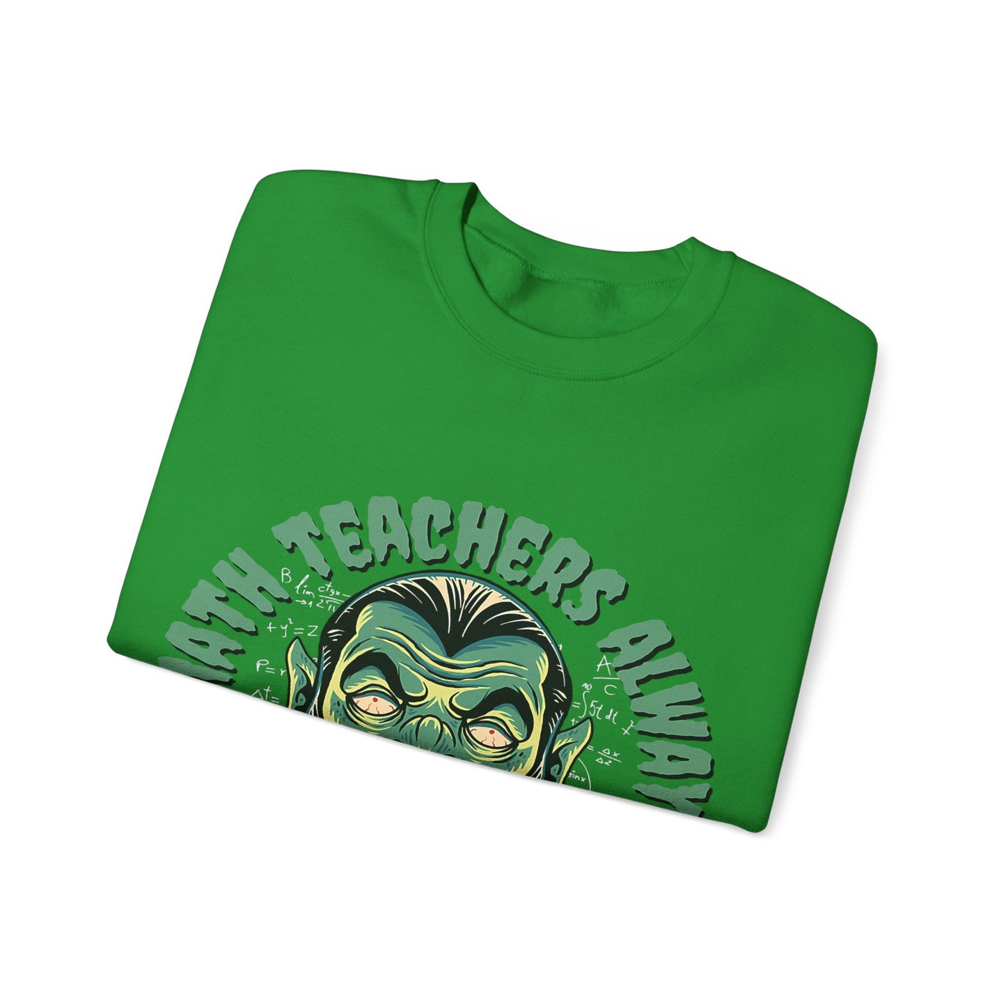Halloween Count Dracula Sweatshirt, Unisex Crewneck for Teachers, Spooky Gift Idea, Fall Fashion, Halloween Costume