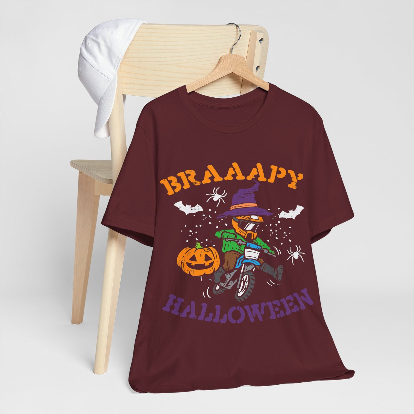 Halloween Themed Unisex Jersey Tee - Spooky Fun for Kids & Adults, Party Shirt, Trick or Treat Wear, October Celebration, Fall Festivities