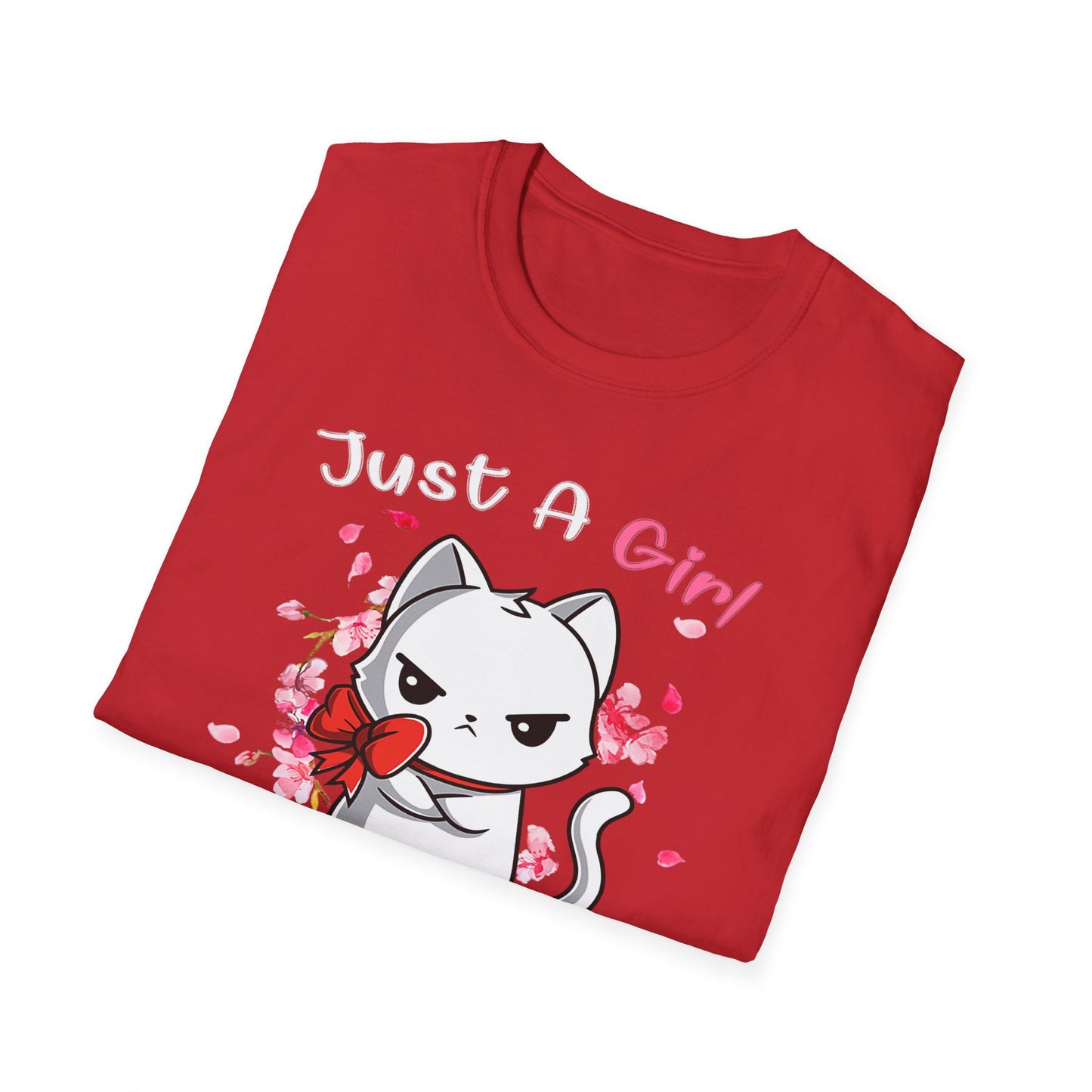 Cute Kittens Graphic Tee, Unisex Softstyle T-Shirt for Cat Lovers, Gift for Birthdays, Valentine's Day, Casual Wear, Animal Lovers