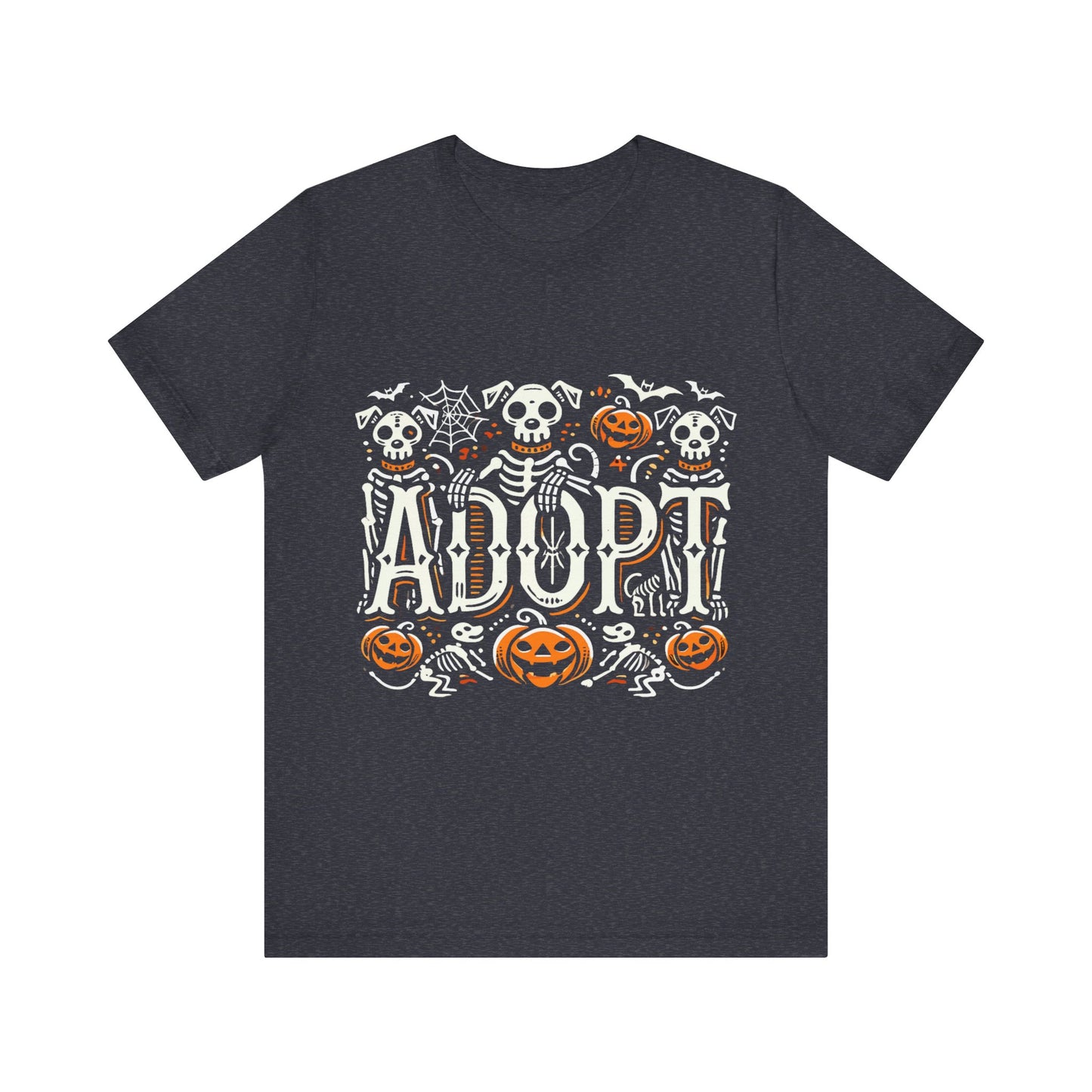 Pumpkin-Themed Adoption Awareness Tee, Perfect for Halloween, Dog Lovers, Pet Advocates, Animal Rescue Fundraisers, Fall Celebrations