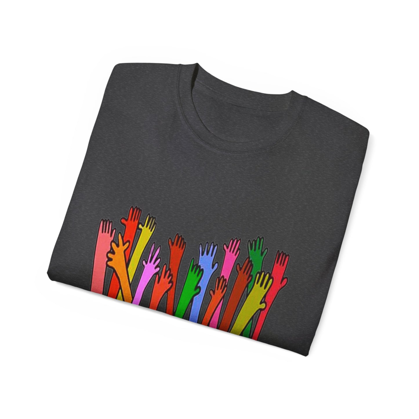 Inclusive Vibes Tee, Everyone is Welcome Here T-Shirt, Unity Tee, Proud Ally Shirt, Colorful Art Tee, Comfortable Cotton T-Shirt