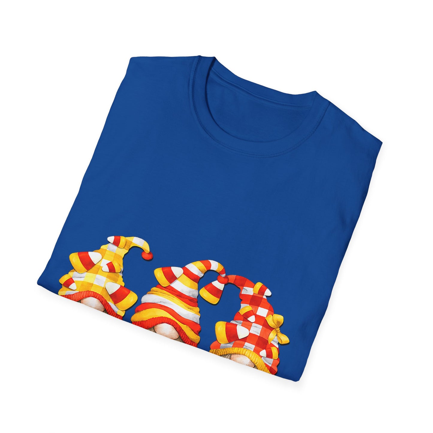 Candy Corn Crew Unisex T-Shirt - Fall Fashion, Halloween Apparel, Thanksgiving Gatherings, Cozy Comfort, Seasonal Style