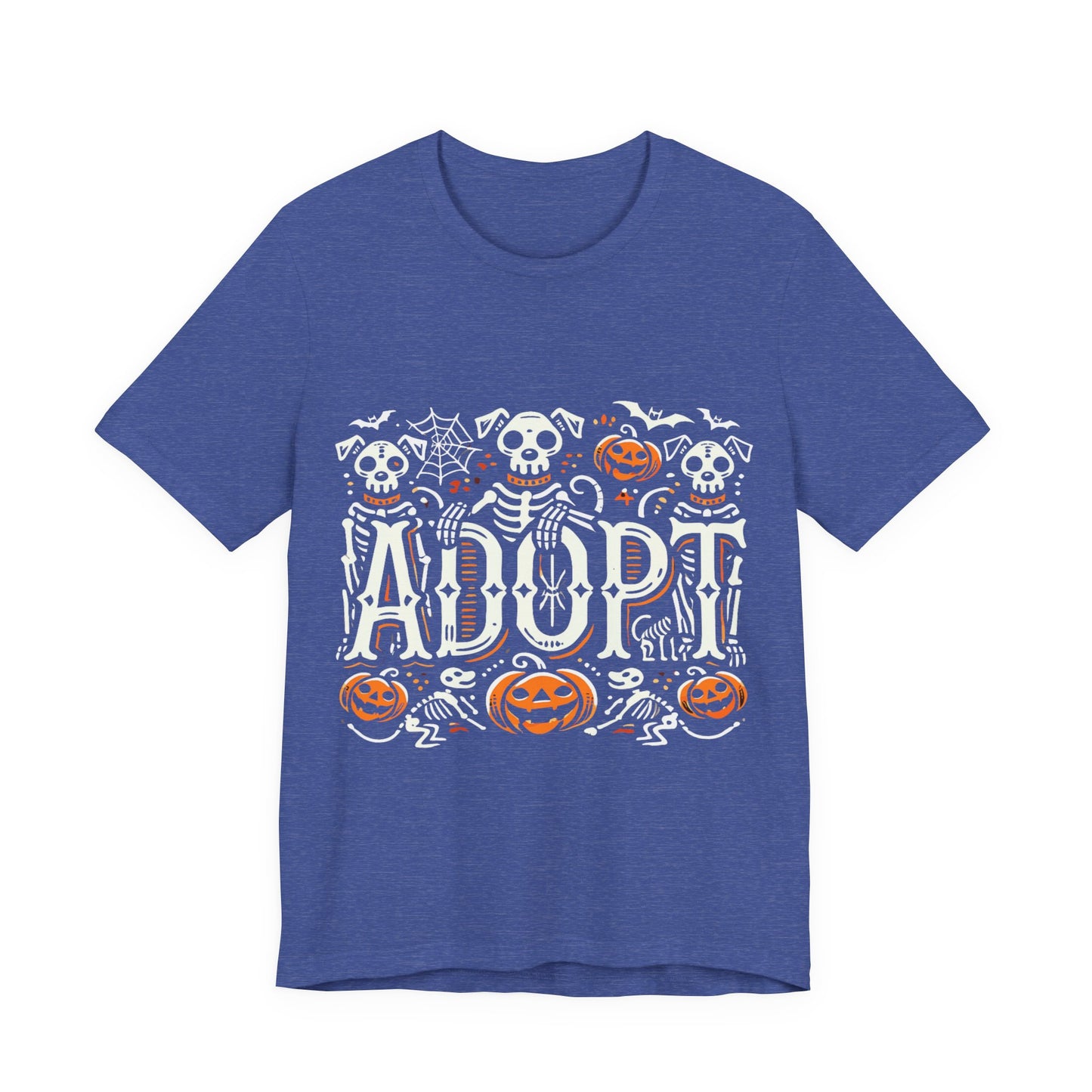 Pumpkin-Themed Adoption Awareness Tee, Perfect for Halloween, Dog Lovers, Pet Advocates, Animal Rescue Fundraisers, Fall Celebrations