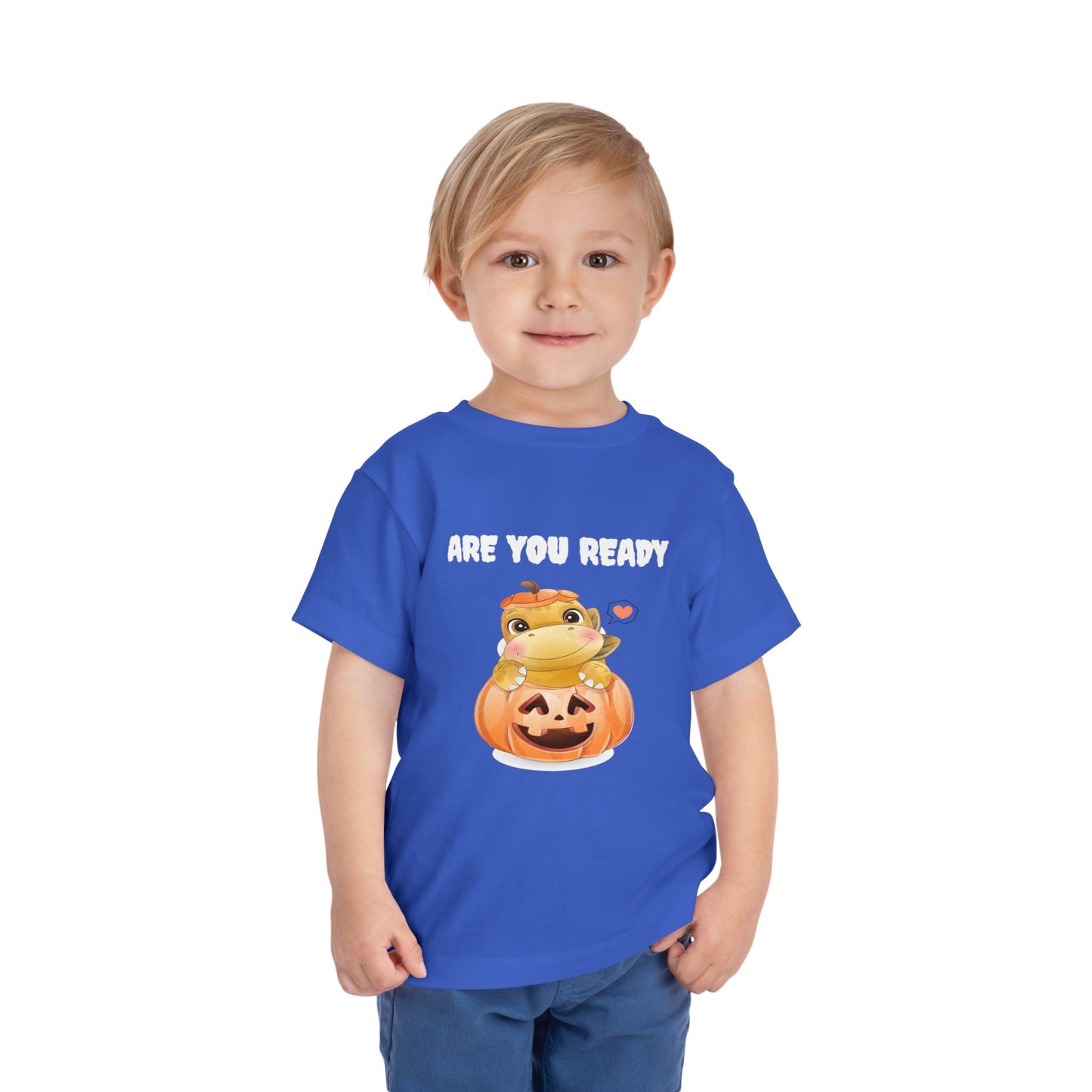 Adorable Pumpkin Frog Toddler Tee - Cute T-Shirt for Halloween, Fall Celebrations, Kids' Parties, Seasonal Dress-Up
