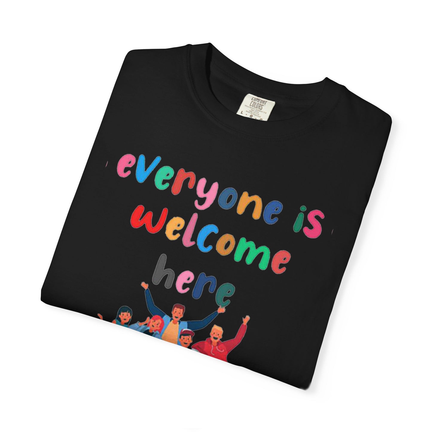 Inclusive Welcoming T-Shirt, Unisex Graphic Tee, Rainbow Pride Shirt, LGBTQ+ Apparel, Equality Fashion, Casual Summer Top