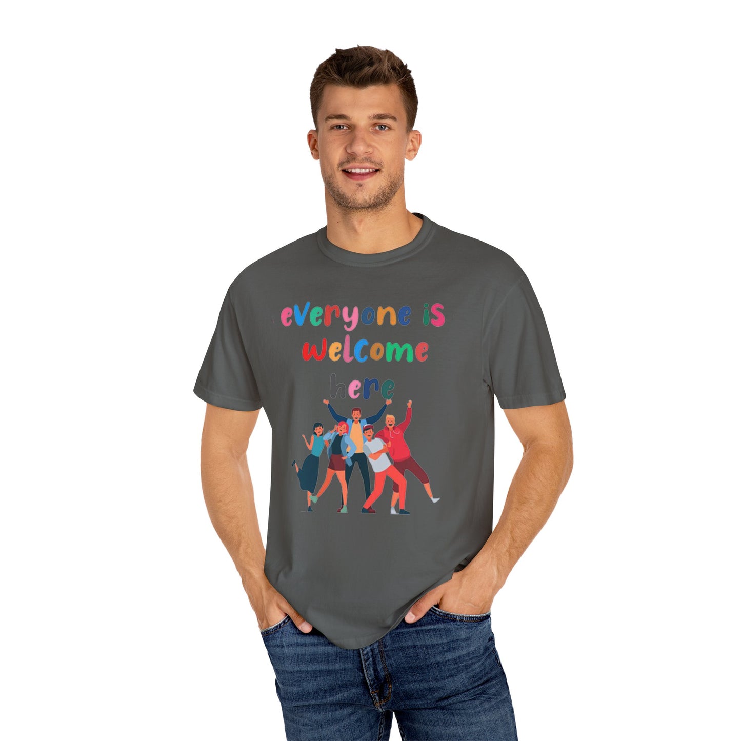 Inclusive Welcoming T-Shirt, Unisex Graphic Tee, Rainbow Pride Shirt, LGBTQ+ Apparel, Equality Fashion, Casual Summer Top