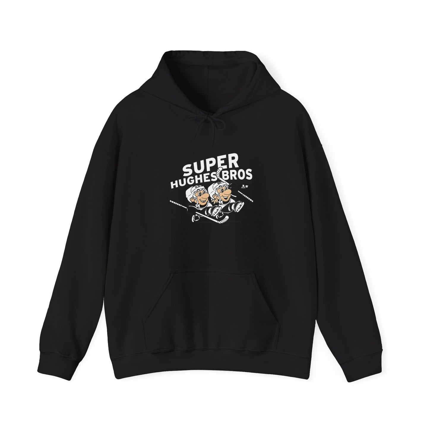Super Hughes Bros Hoodie, Cozy Unisex Sweatshirt for Gamers, Fun Gift for Birthdays and Holidays, Relaxed Casual Wear