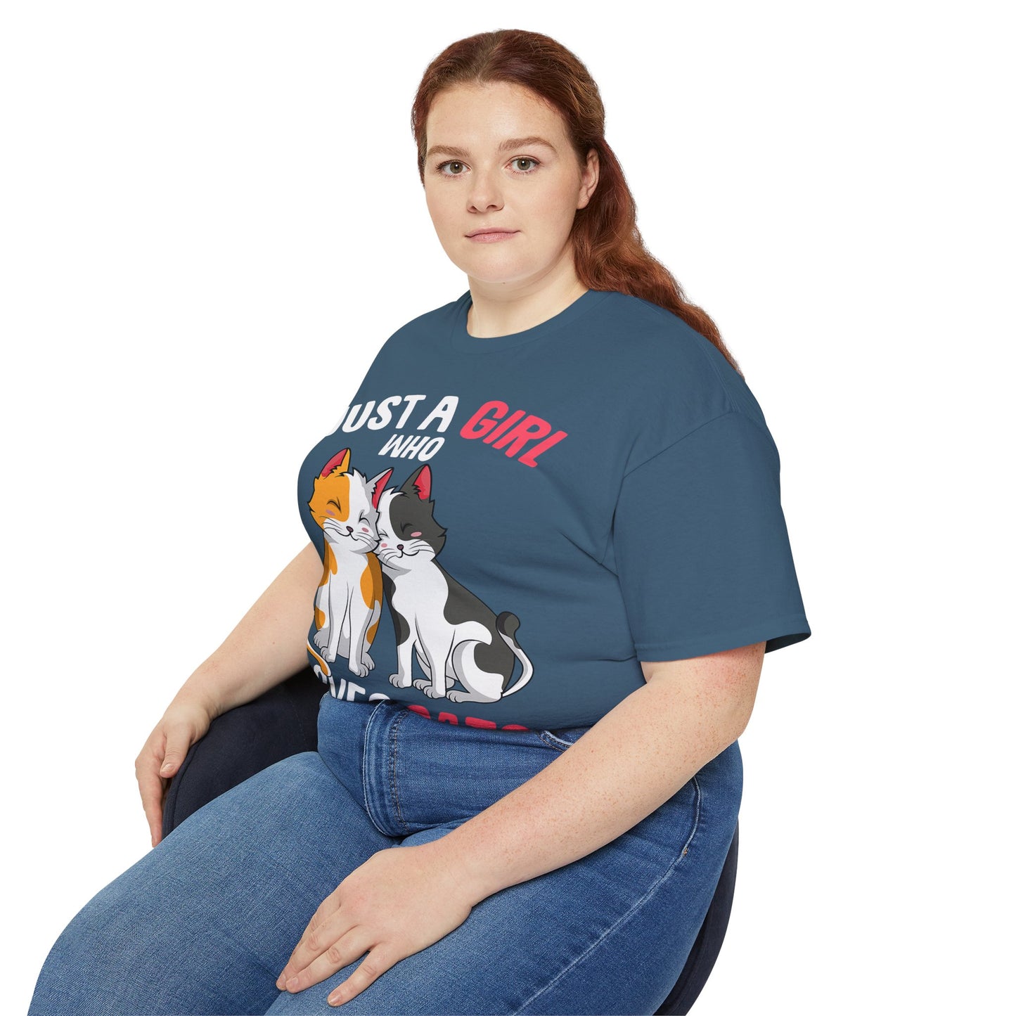 Cute Cat Girls Unisex Tee, Perfect for Cat Lovers, Gift for Her, Birthday Shirt, Animal Lover Tee
