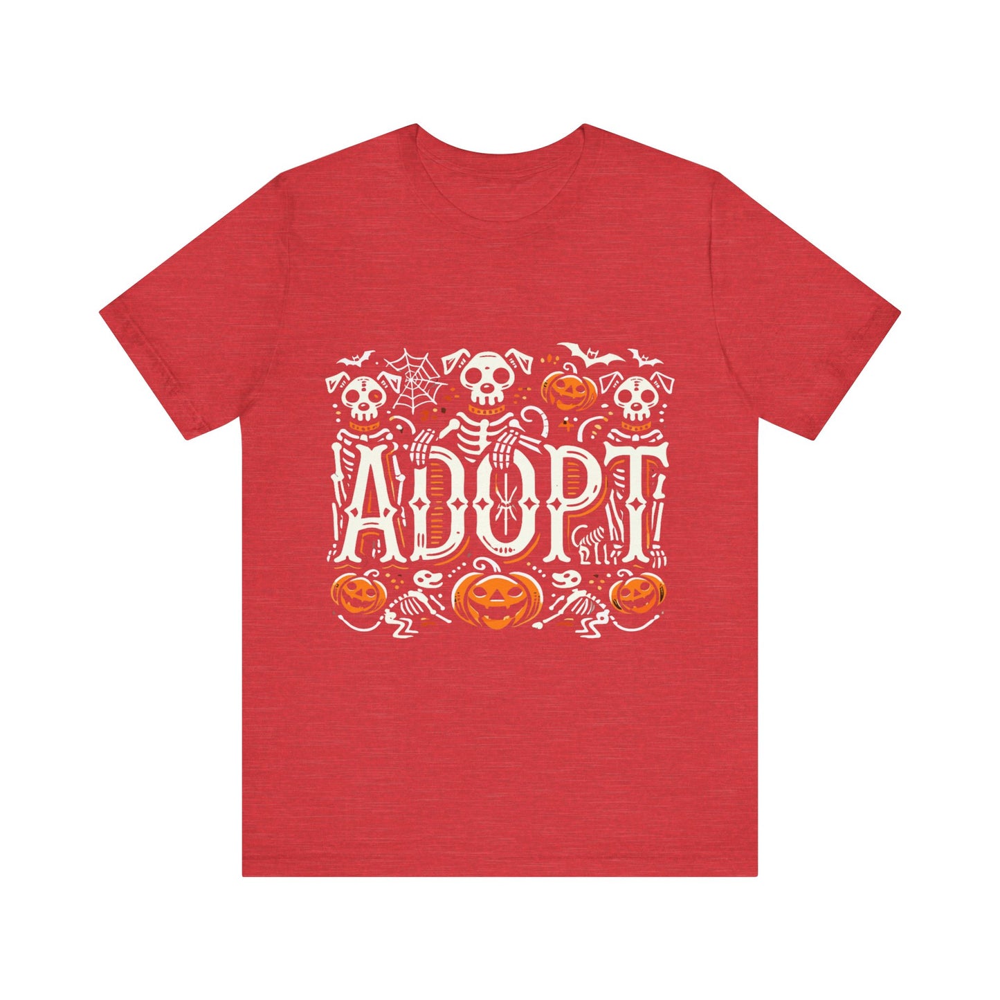 Pumpkin-Themed Adoption Awareness Tee, Perfect for Halloween, Dog Lovers, Pet Advocates, Animal Rescue Fundraisers, Fall Celebrations