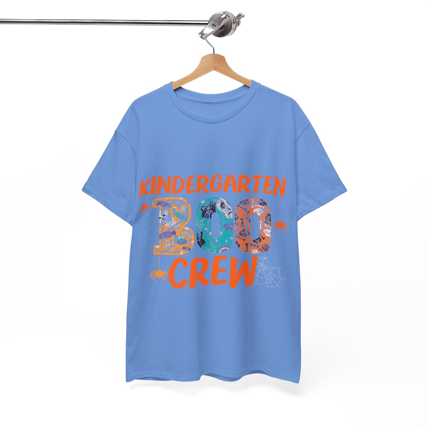 Kindergarten Boo Crew Tee, Unisex Cotton T-Shirt for Teachers, Class Parties, Halloween Costume, Fun School Spirit Wear, Gift for Kids