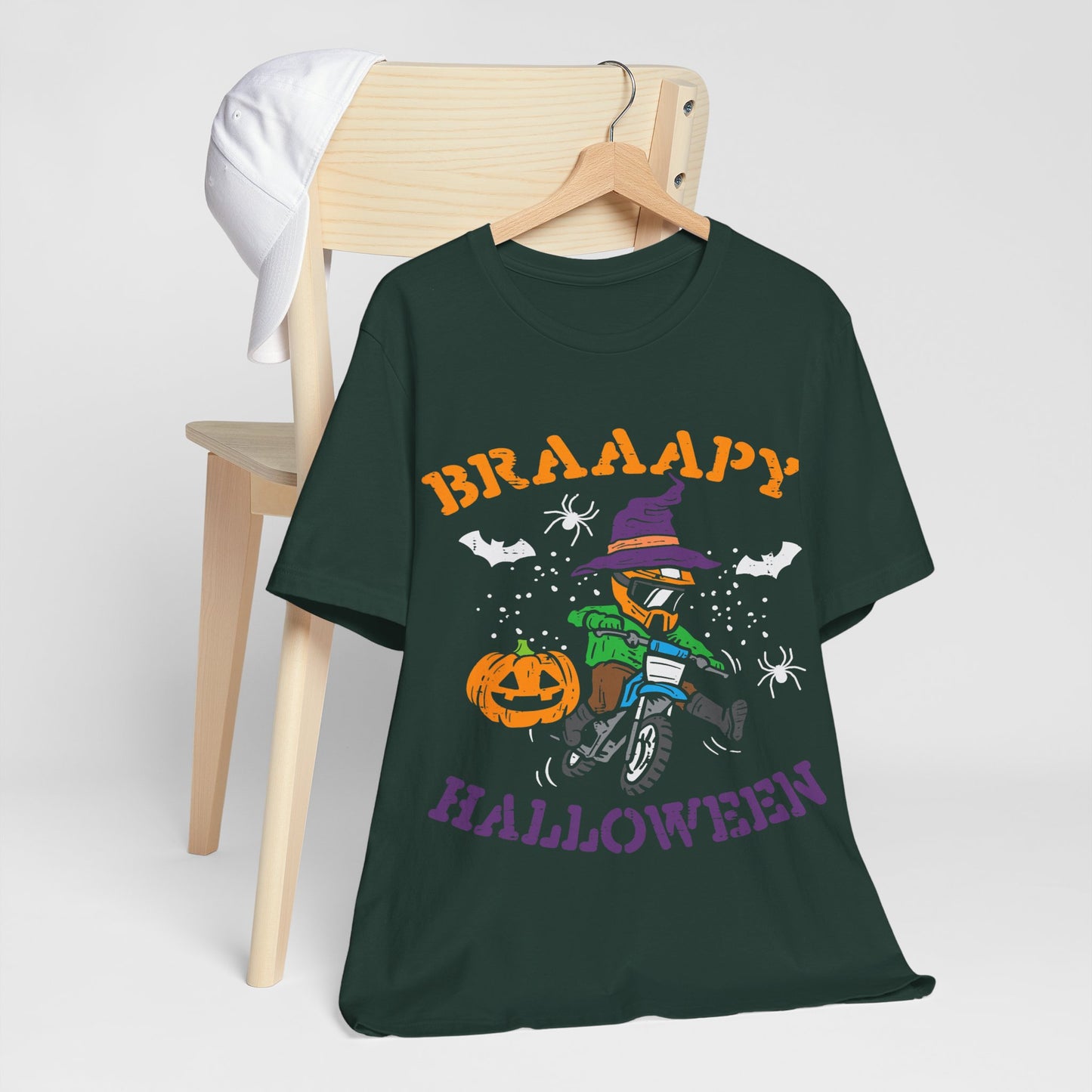 Halloween Themed Unisex Jersey Tee - Spooky Fun for Kids & Adults, Party Shirt, Trick or Treat Wear, October Celebration, Fall Festivities