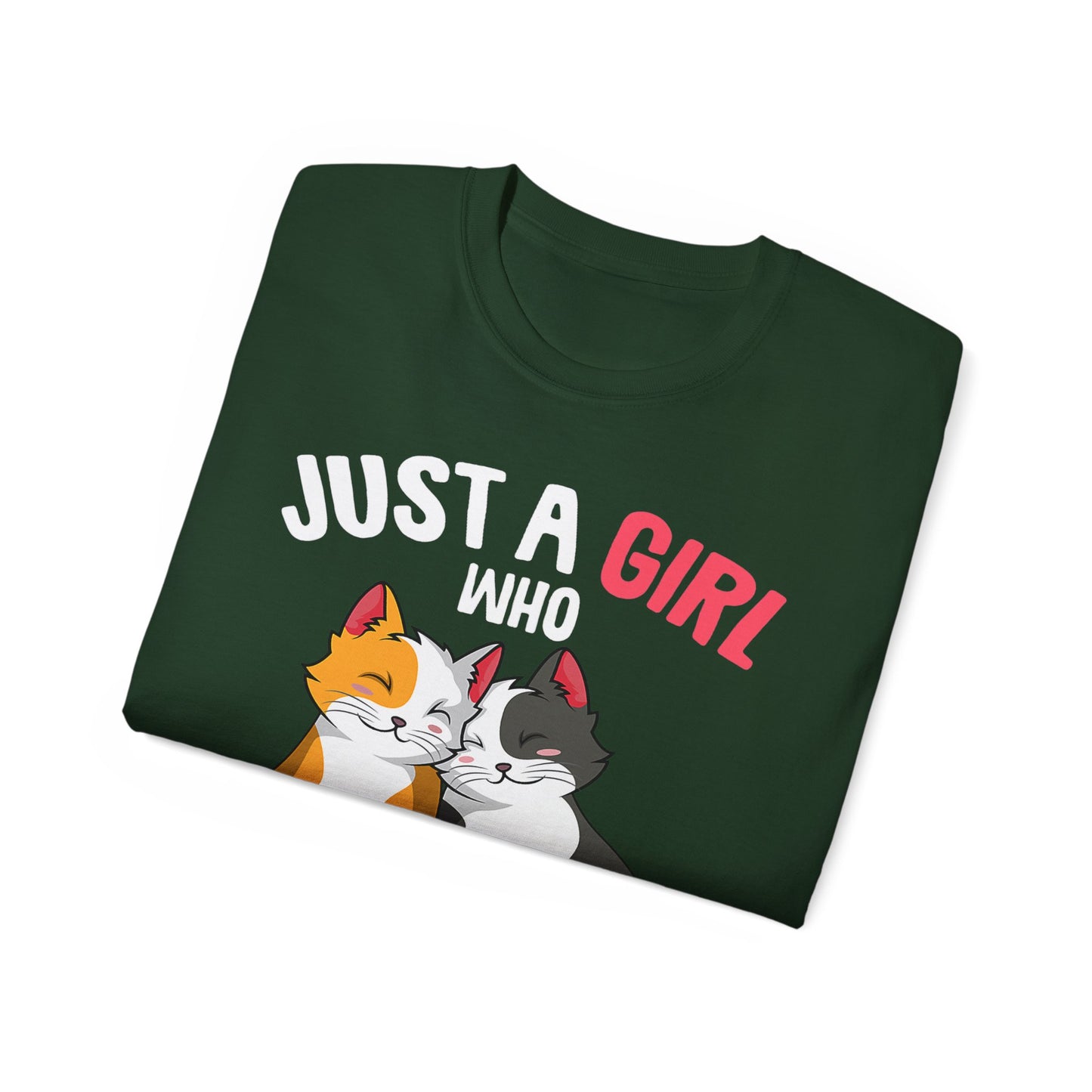 Cute Cat Girls Unisex Tee, Perfect for Cat Lovers, Gift for Her, Birthday Shirt, Animal Lover Tee