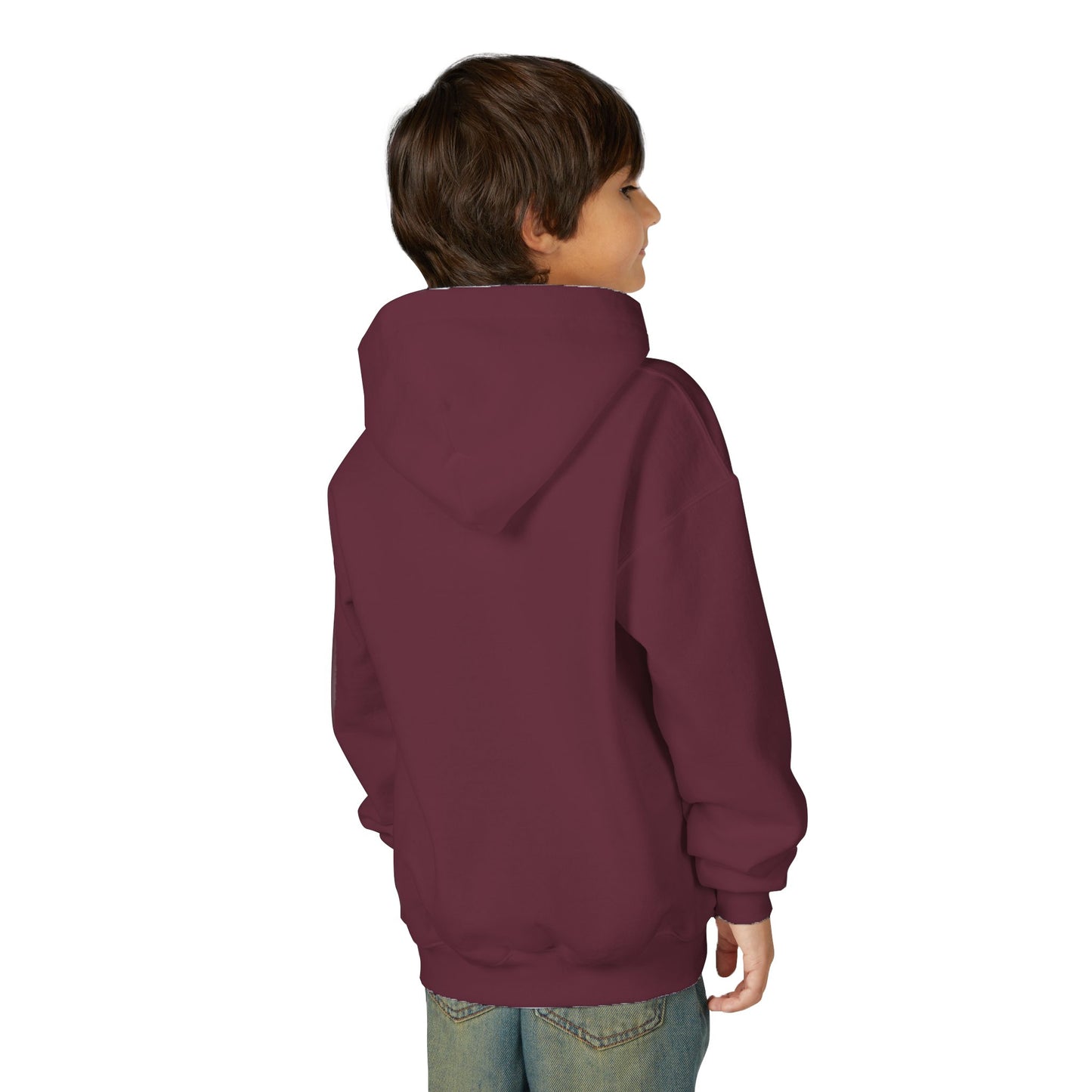 Youth Hooded Sweatshirt - Everyone is Welcome Here, Rainbow Sweatshirt, Cozy Pullover, Inclusive Gift, Kids Hoodie, LGBTQ+ Apparel