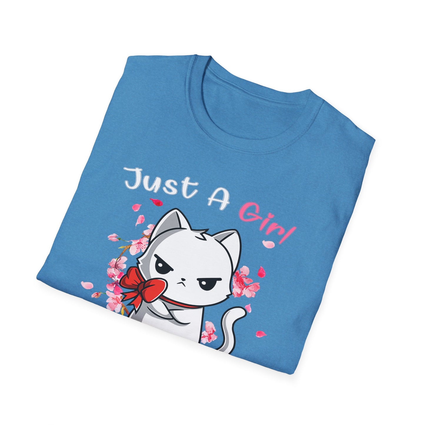 Cute Kittens Graphic Tee, Unisex Softstyle T-Shirt for Cat Lovers, Gift for Birthdays, Valentine's Day, Casual Wear, Animal Lovers