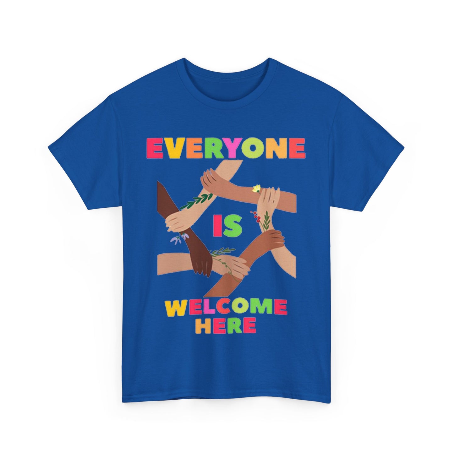 Inclusive Message Unisex Heavy Cotton Tee, Equality Shirt, Diversity Tee, Gift for Friends, Community Wear, Pride Apparel