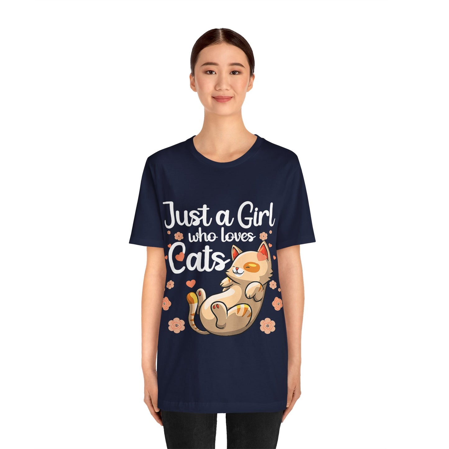 Adorable Cat Graphic Tee, Cute Cat Shirt, Gift for Cat Lovers, Pet Lovers Apparel, Casual Unisex Tee, Fun Animal T-shirt