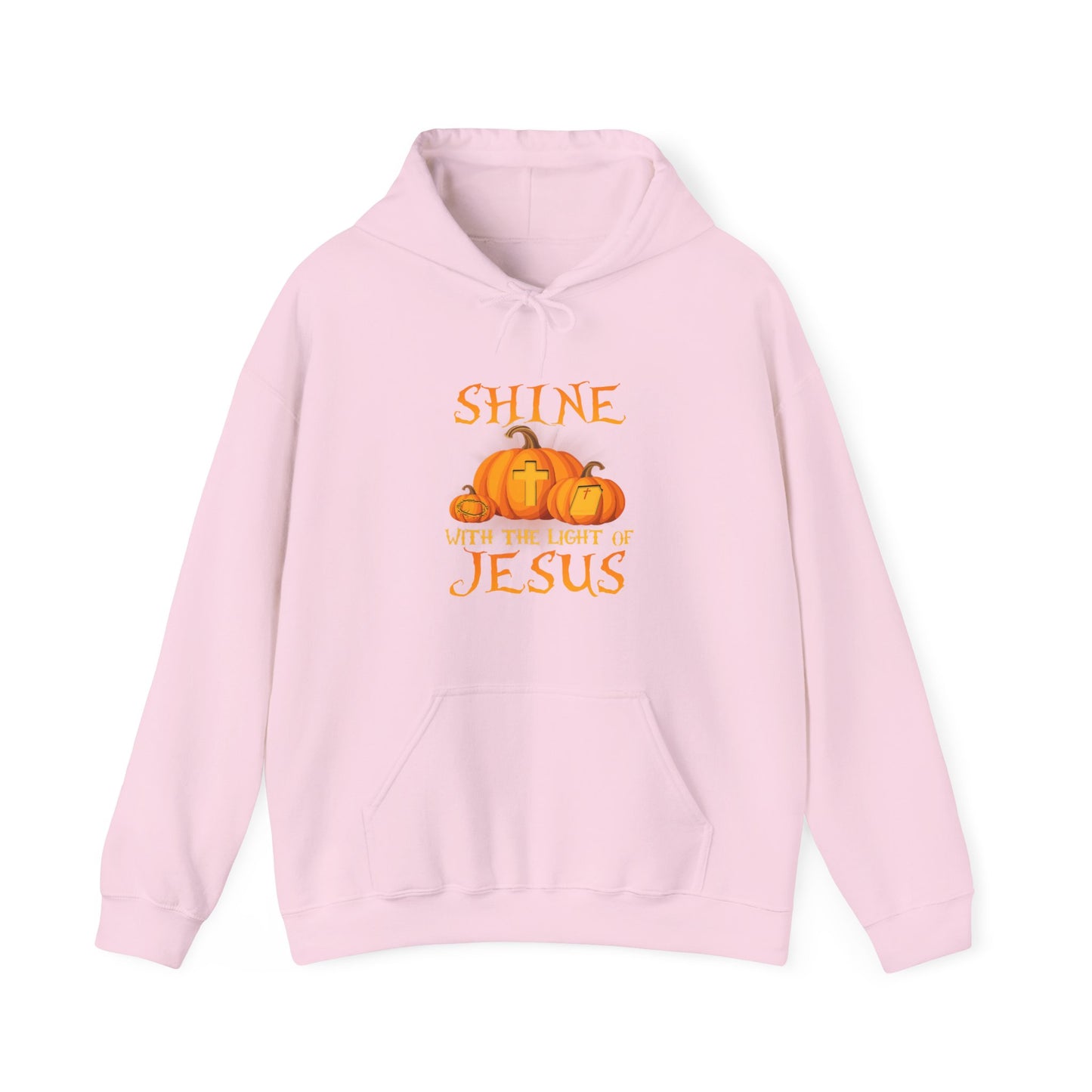Shine in Jesus Pumpkin Sweatshirt | Fall Apparel, Christian Gift, Unisex Hoodie, Autumn Fashion, Thanksgiving Sweatshirt