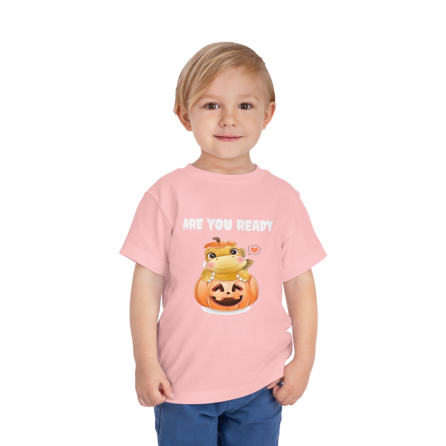 Adorable Pumpkin Frog Toddler Tee - Cute T-Shirt for Halloween, Fall Celebrations, Kids' Parties, Seasonal Dress-Up