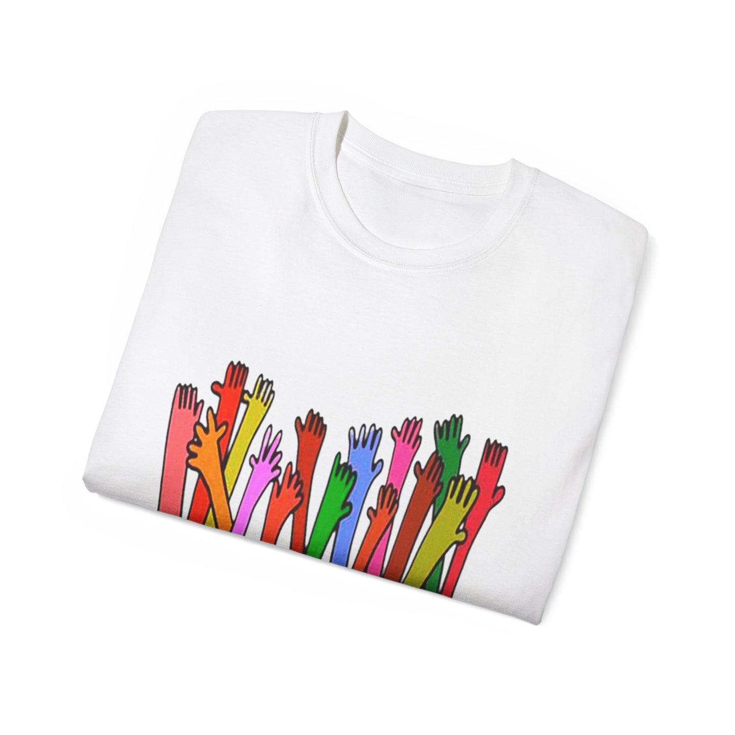 Inclusive Vibes Tee, Everyone is Welcome Here T-Shirt, Unity Tee, Proud Ally Shirt, Colorful Art Tee, Comfortable Cotton T-Shirt