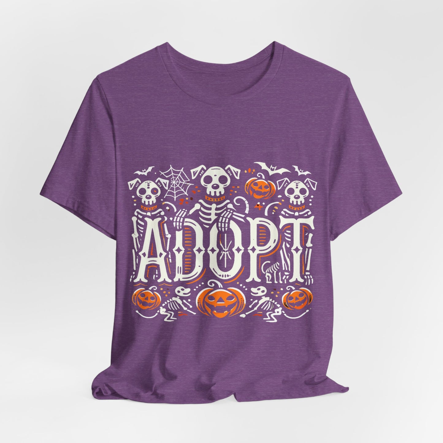 Pumpkin-Themed Adoption Awareness Tee, Perfect for Halloween, Dog Lovers, Pet Advocates, Animal Rescue Fundraisers, Fall Celebrations