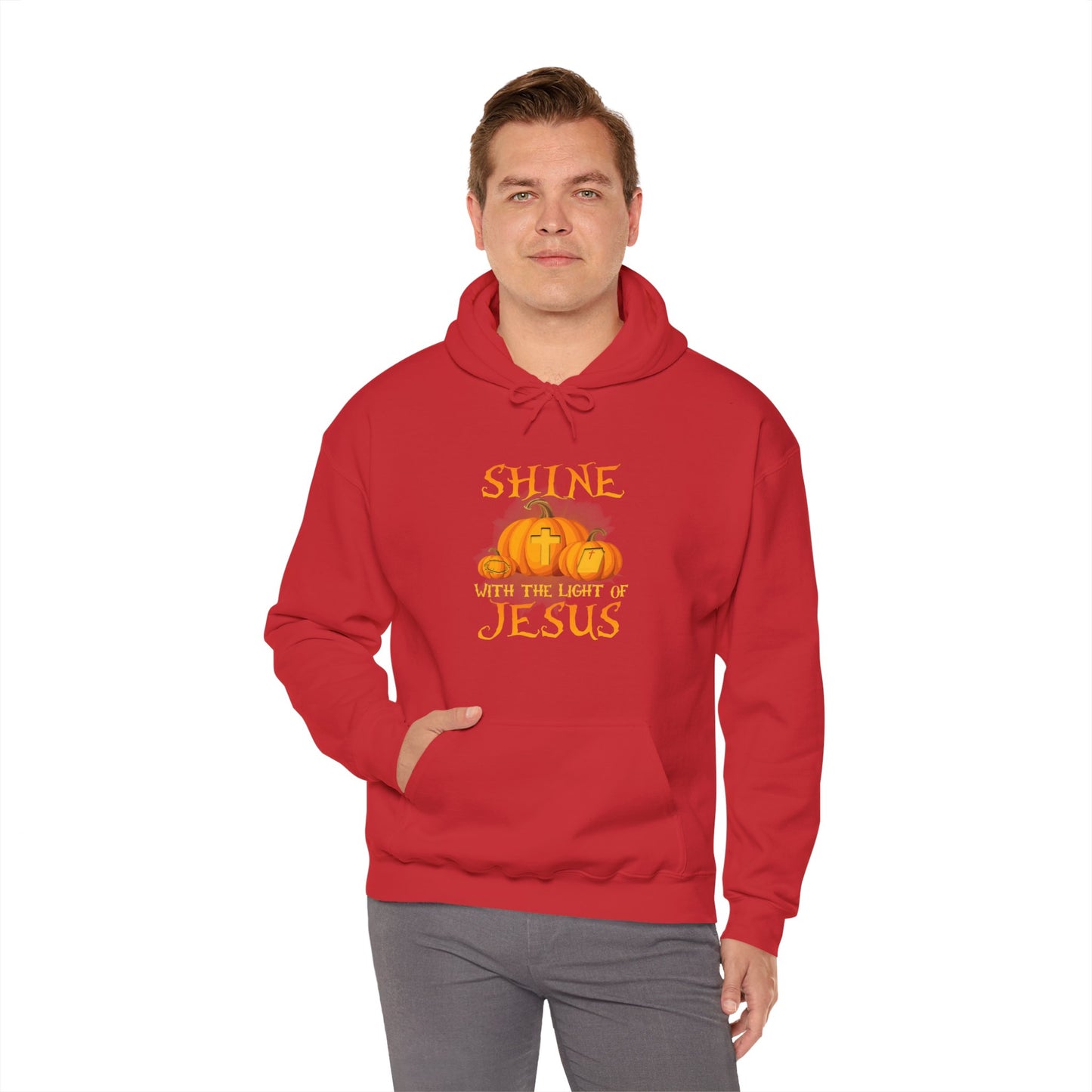 Shine in Jesus Pumpkin Sweatshirt | Fall Apparel, Christian Gift, Unisex Hoodie, Autumn Fashion, Thanksgiving Sweatshirt