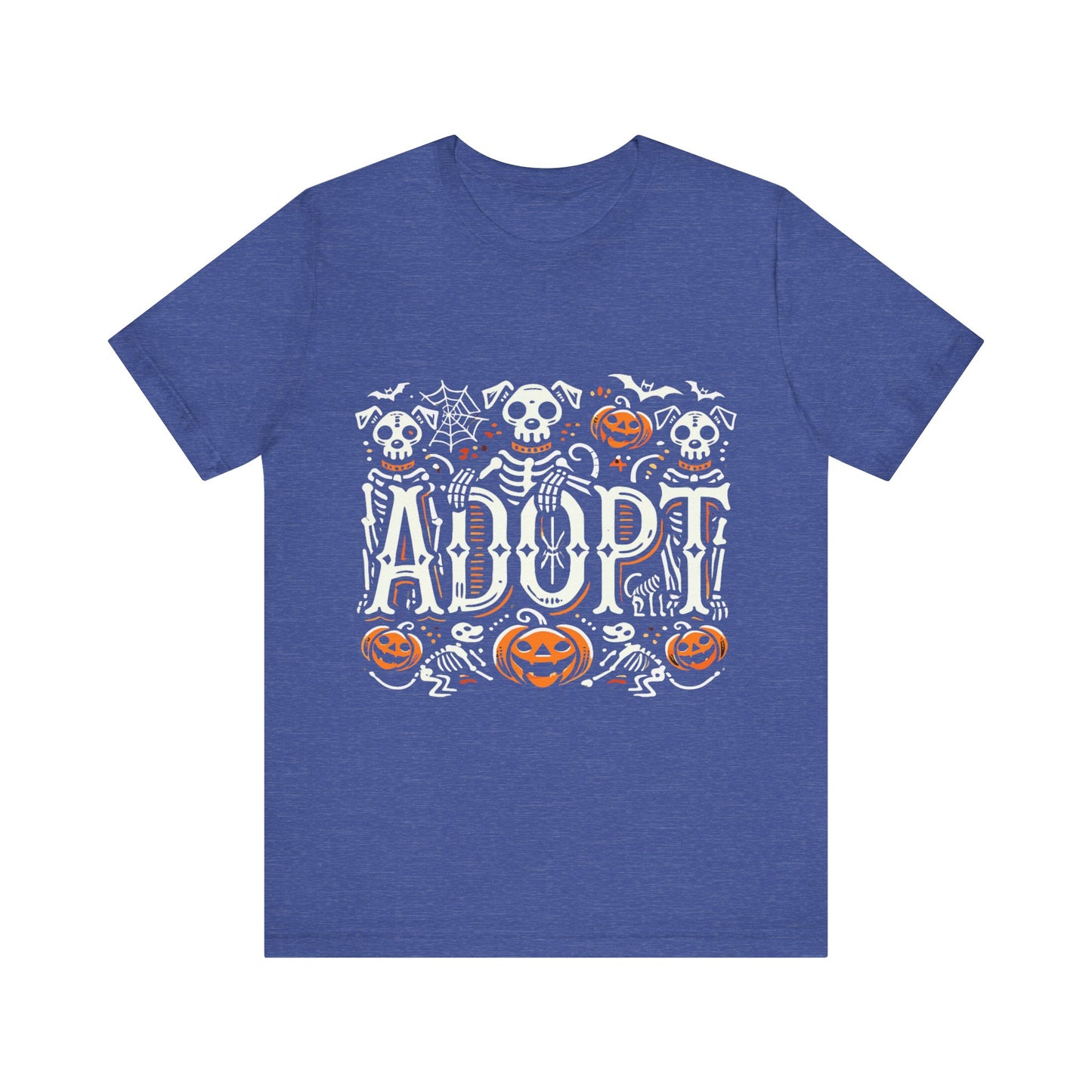 Pumpkin-Themed Adoption Awareness Tee, Perfect for Halloween, Dog Lovers, Pet Advocates, Animal Rescue Fundraisers, Fall Celebrations