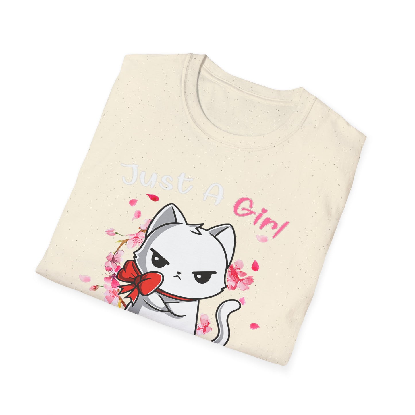 Cute Kittens Graphic Tee, Unisex Softstyle T-Shirt for Cat Lovers, Gift for Birthdays, Valentine's Day, Casual Wear, Animal Lovers