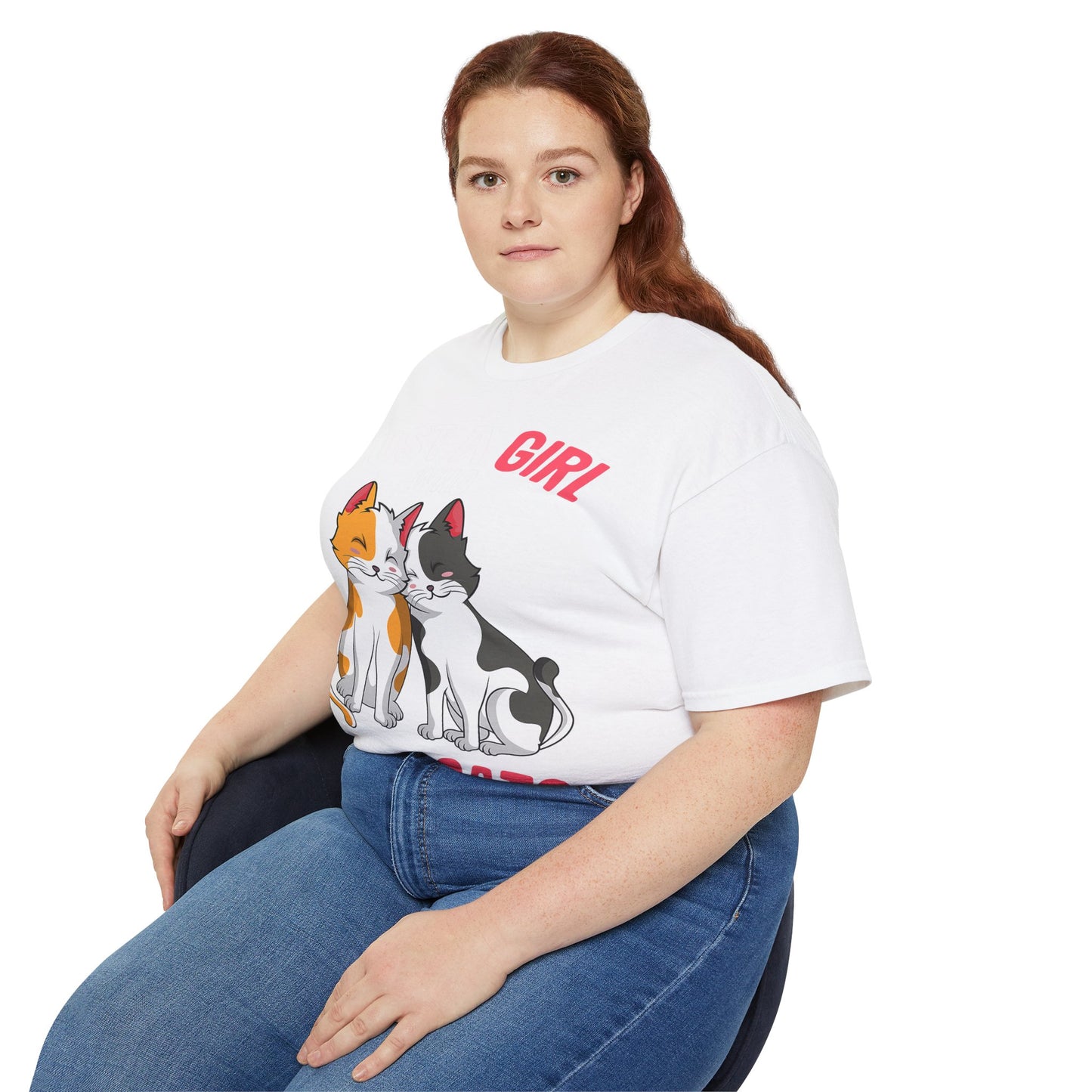 Cute Cat Girls Unisex Tee, Perfect for Cat Lovers, Gift for Her, Birthday Shirt, Animal Lover Tee