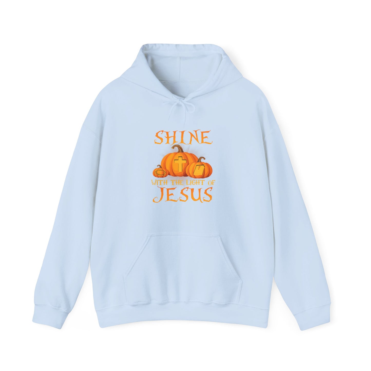 Shine in Jesus Pumpkin Sweatshirt | Fall Apparel, Christian Gift, Unisex Hoodie, Autumn Fashion, Thanksgiving Sweatshirt