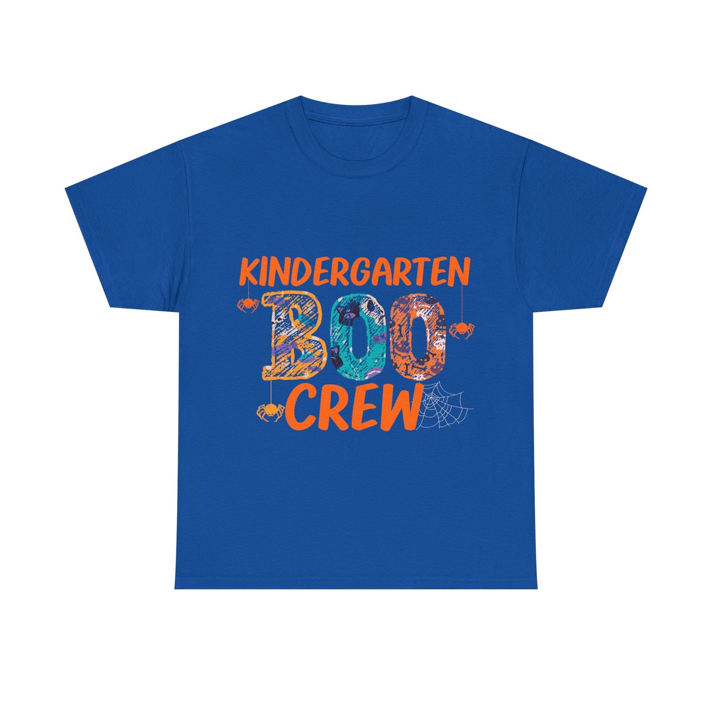 Kindergarten Boo Crew Tee, Unisex Cotton T-Shirt for Teachers, Class Parties, Halloween Costume, Fun School Spirit Wear, Gift for Kids