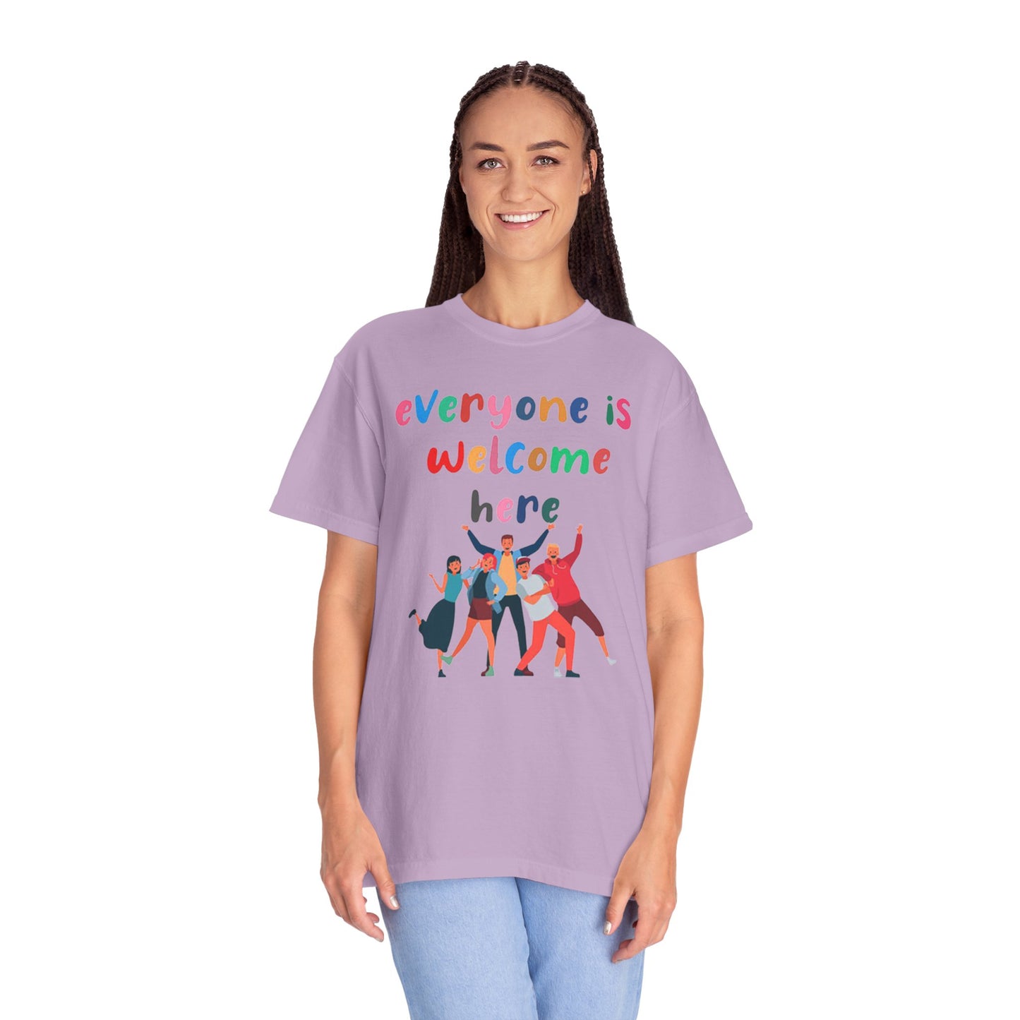 Inclusive Welcoming T-Shirt, Unisex Graphic Tee, Rainbow Pride Shirt, LGBTQ+ Apparel, Equality Fashion, Casual Summer Top