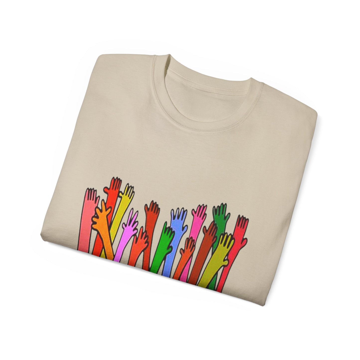 Inclusive Vibes Tee, Everyone is Welcome Here T-Shirt, Unity Tee, Proud Ally Shirt, Colorful Art Tee, Comfortable Cotton T-Shirt
