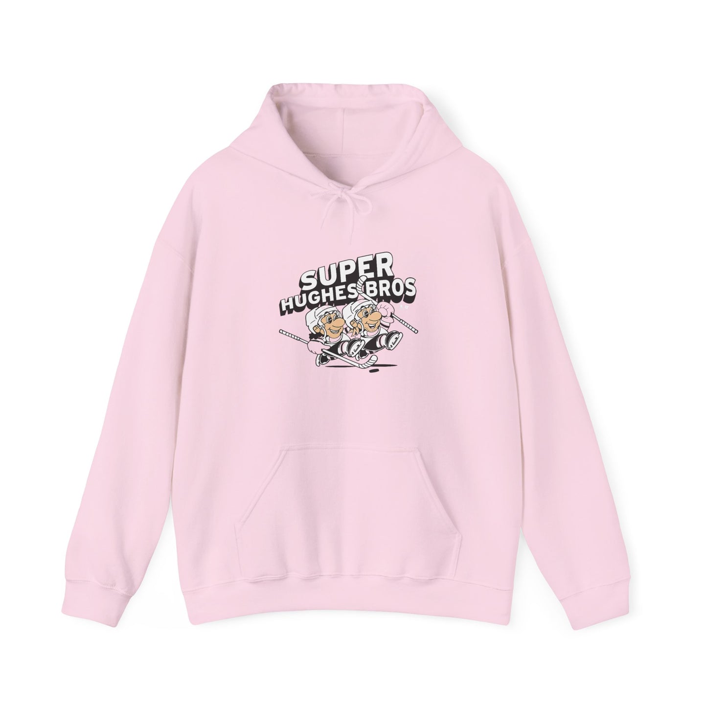 Super Hughes Bros Hoodie, Cozy Unisex Sweatshirt for Gamers, Fun Gift for Birthdays and Holidays, Relaxed Casual Wear