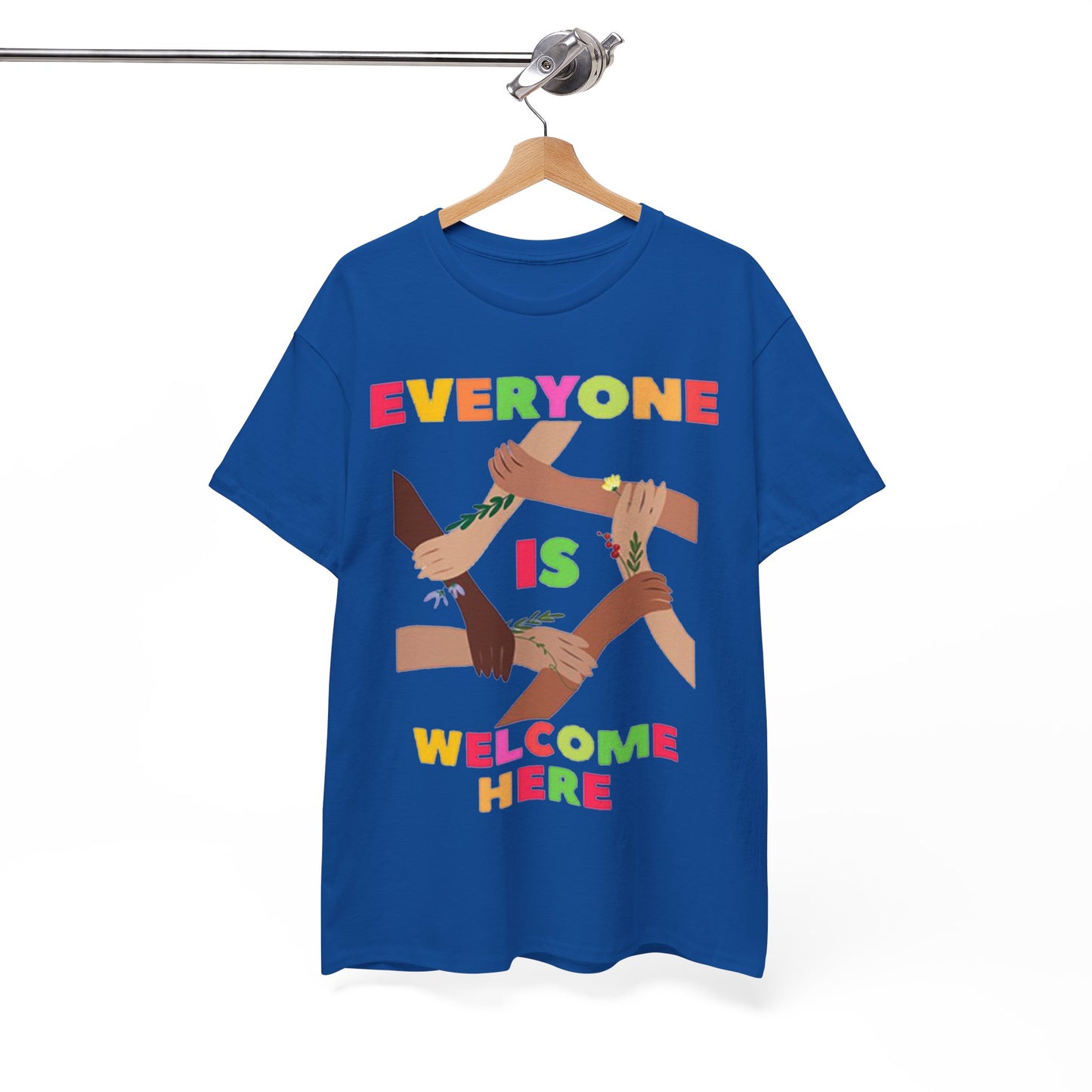 Inclusive Message Unisex Heavy Cotton Tee, Equality Shirt, Diversity Tee, Gift for Friends, Community Wear, Pride Apparel