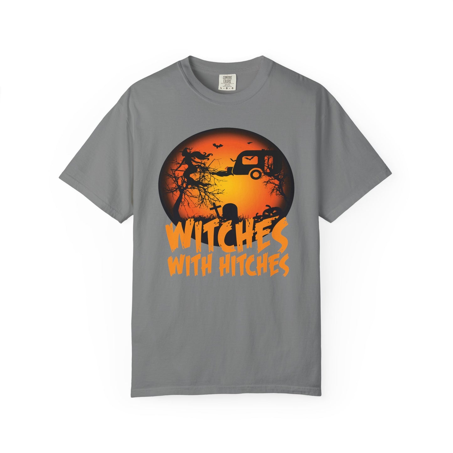 Witches with Hitches Unisex T-shirt | Halloween Apparel, Witchy Vibes, Casual Wear, Gift for Her, Festival T-shirt, Cozy Style
