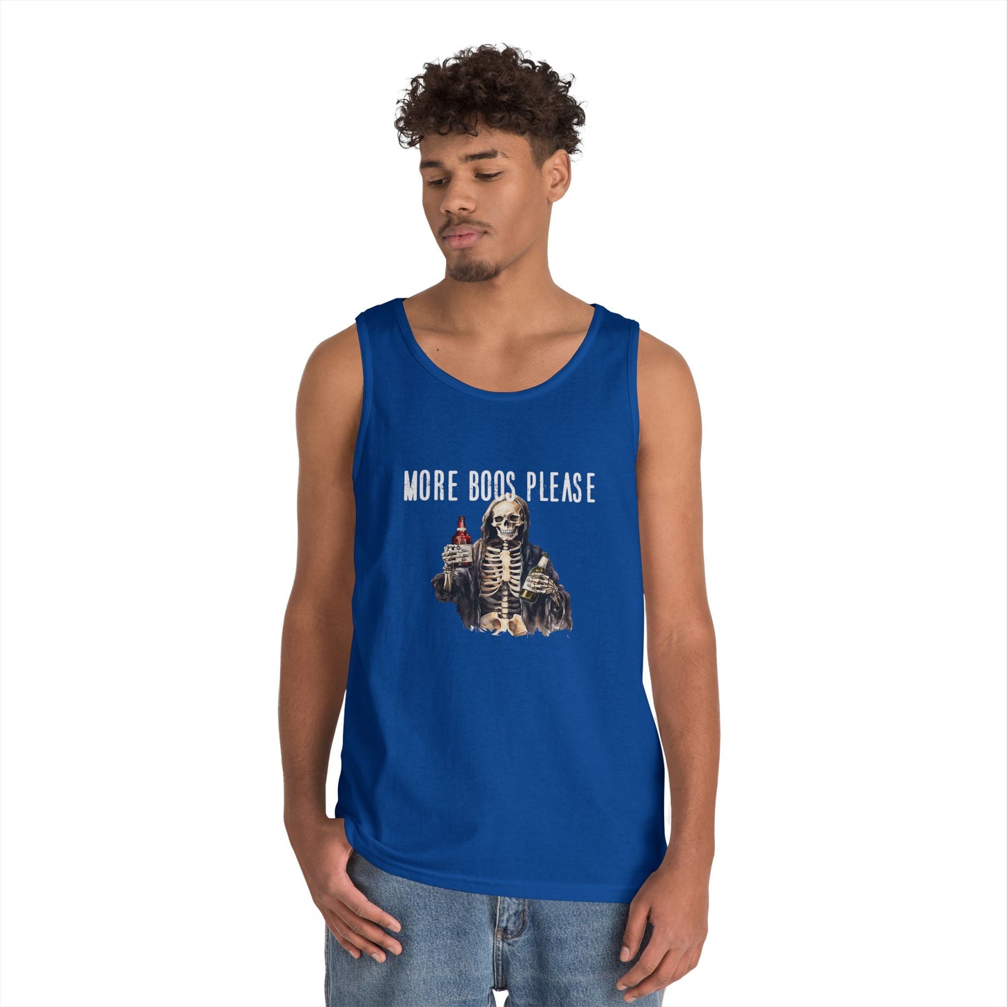 Unisex Skeleton Tank Top - Perfect for Halloween Parties, Casual Wear, Summer Outfits, Gifts for Friends, Festival Fashion