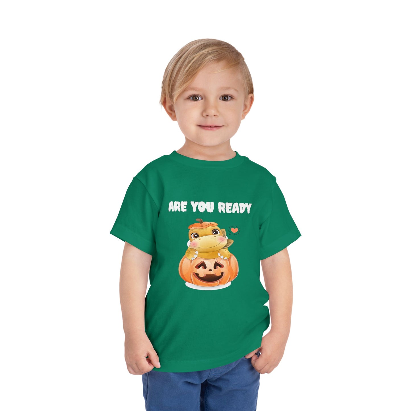 Adorable Pumpkin Frog Toddler Tee - Cute T-Shirt for Halloween, Fall Celebrations, Kids' Parties, Seasonal Dress-Up