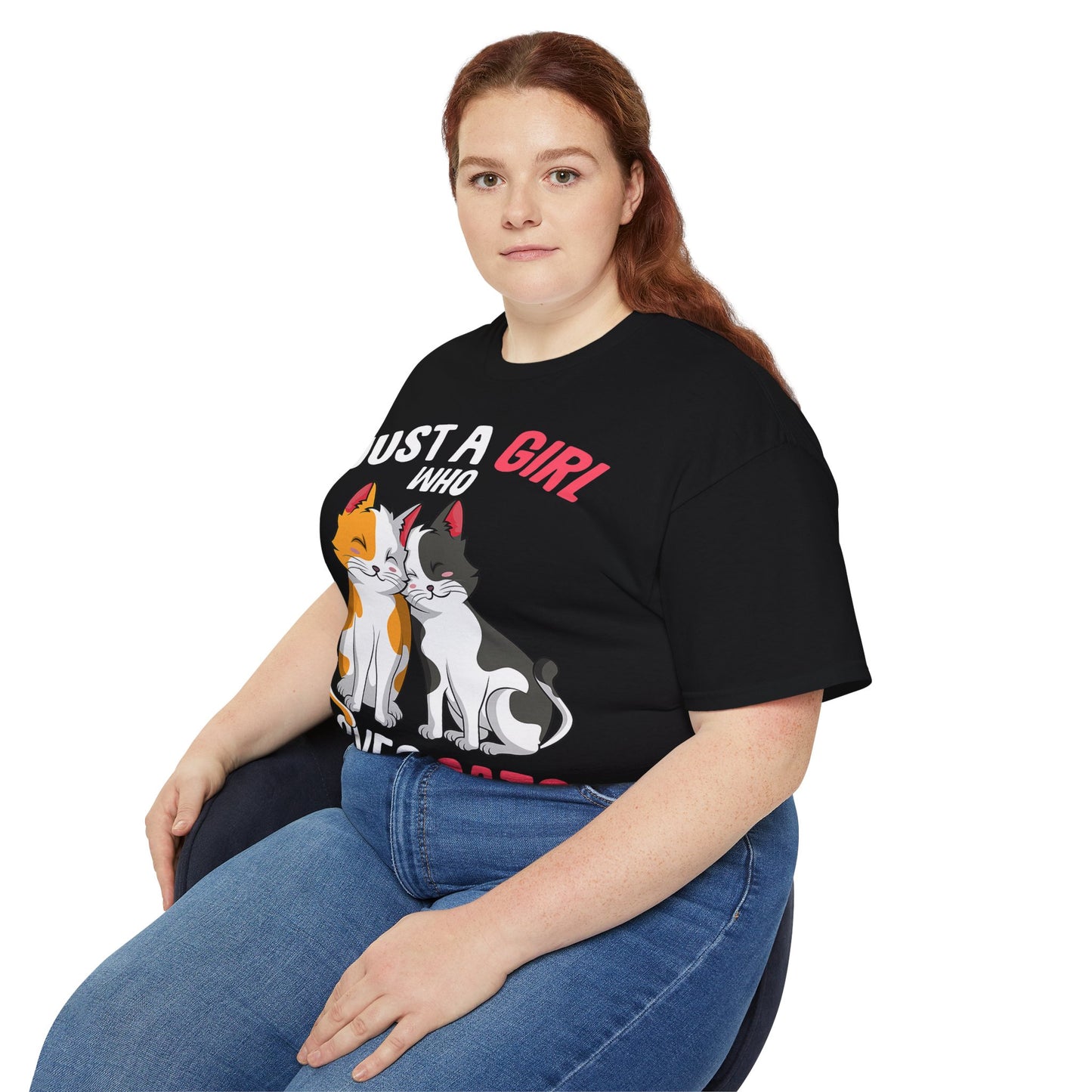 Cute Cat Girls Unisex Tee, Perfect for Cat Lovers, Gift for Her, Birthday Shirt, Animal Lover Tee