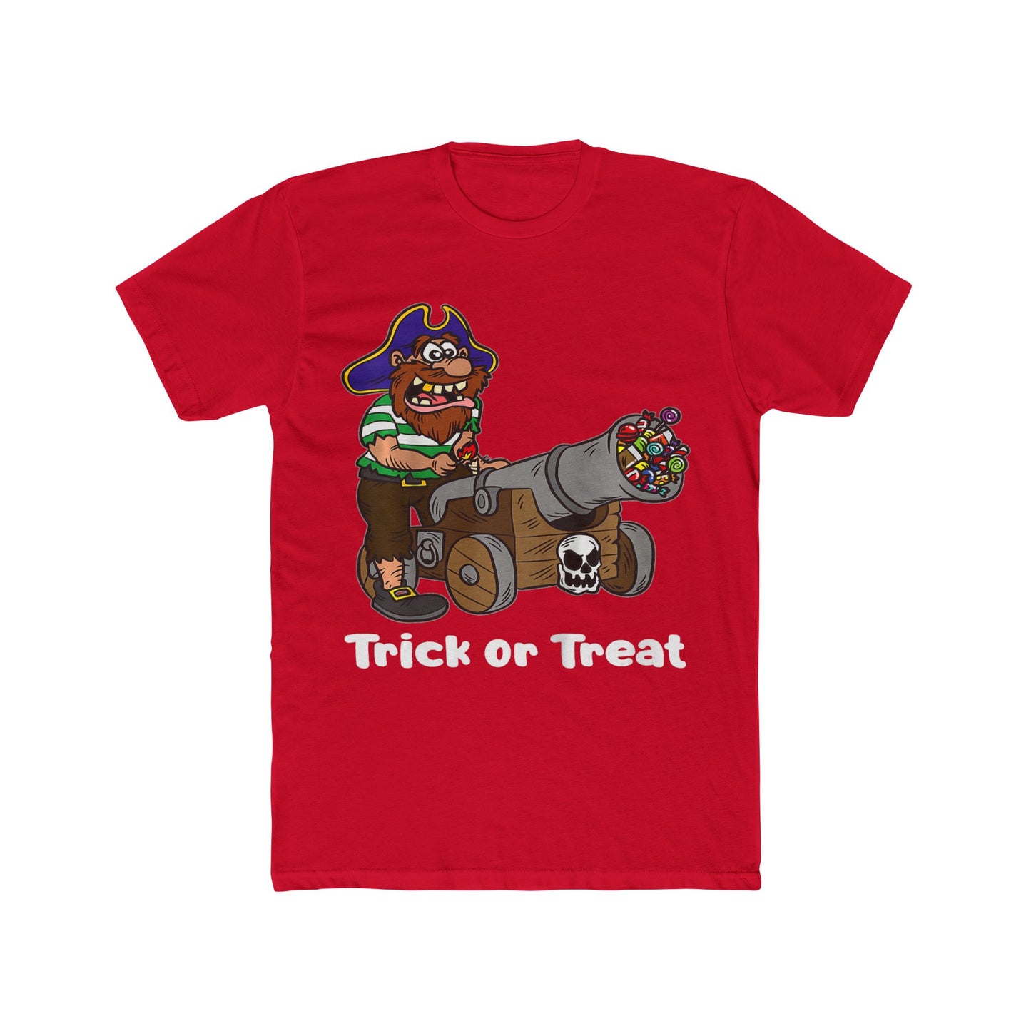 Pirate-Themed Unisex Cotton Crew Tee