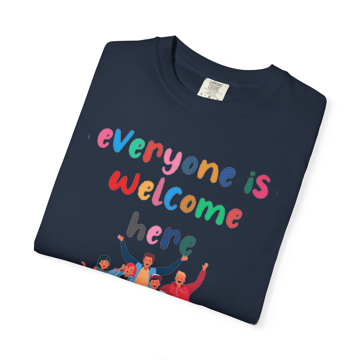 Inclusive Welcoming T-Shirt, Unisex Graphic Tee, Rainbow Pride Shirt, LGBTQ+ Apparel, Equality Fashion, Casual Summer Top