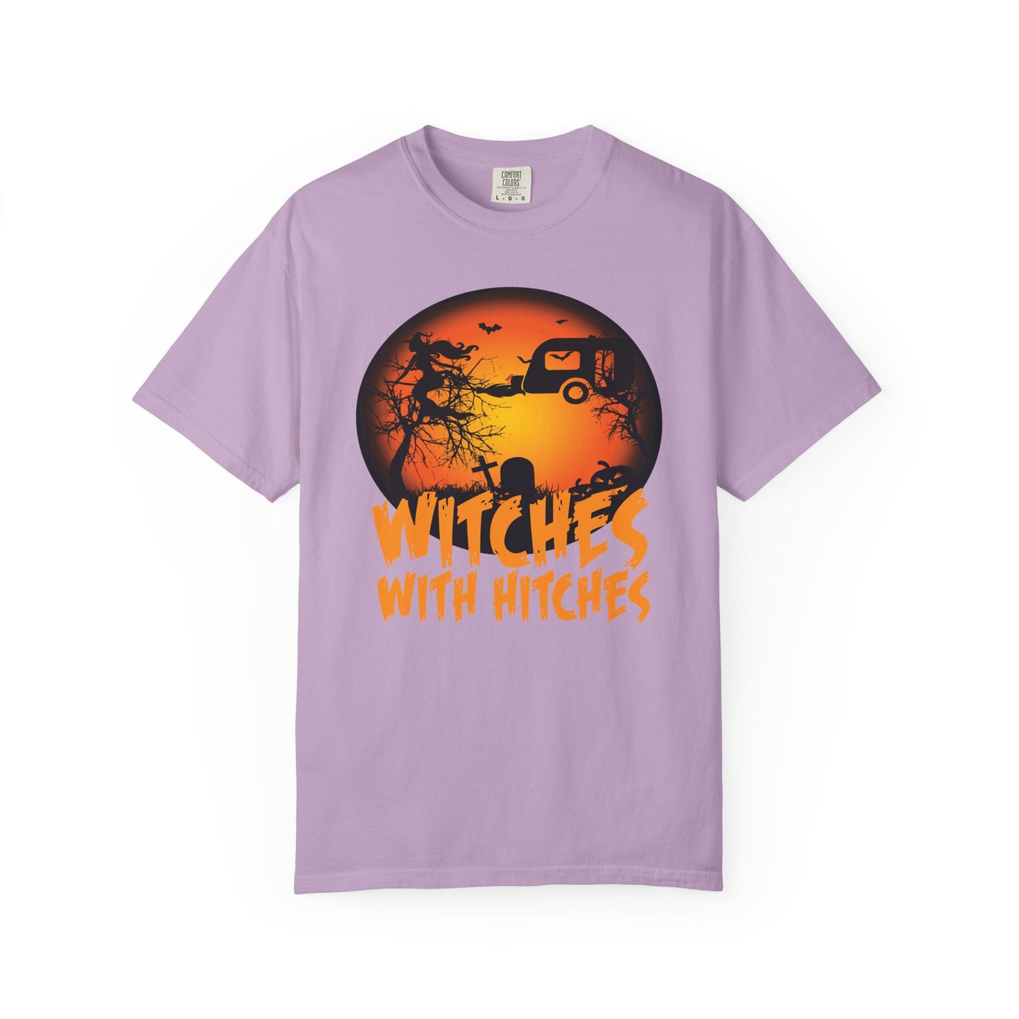Witches with Hitches Unisex T-shirt | Halloween Apparel, Witchy Vibes, Casual Wear, Gift for Her, Festival T-shirt, Cozy Style