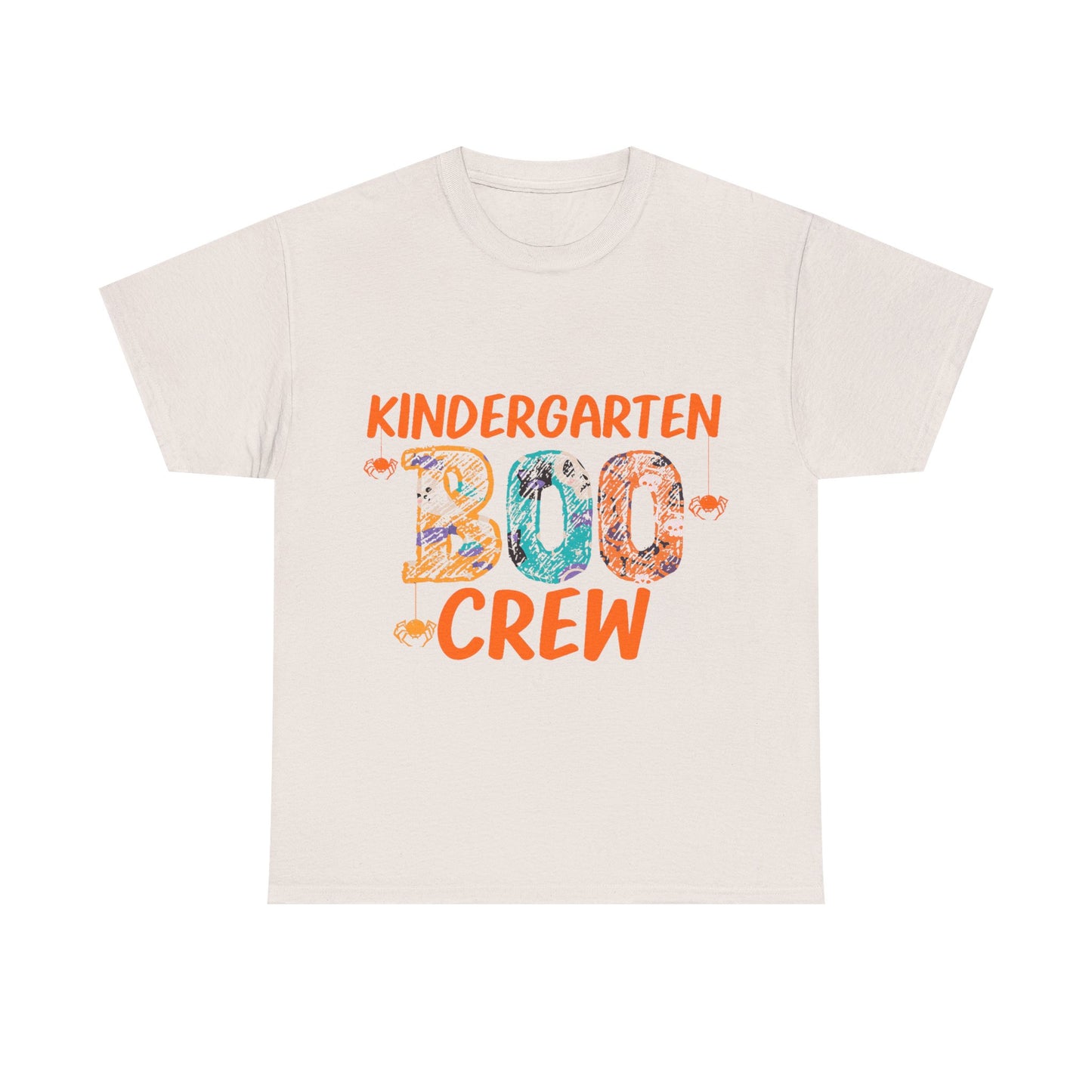 Kindergarten Boo Crew Tee, Unisex Cotton T-Shirt for Teachers, Class Parties, Halloween Costume, Fun School Spirit Wear, Gift for Kids