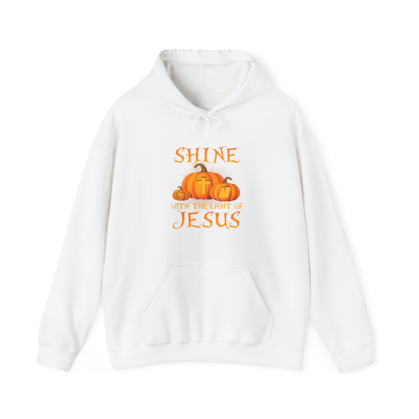 Shine in Jesus Pumpkin Sweatshirt | Fall Apparel, Christian Gift, Unisex Hoodie, Autumn Fashion, Thanksgiving Sweatshirt