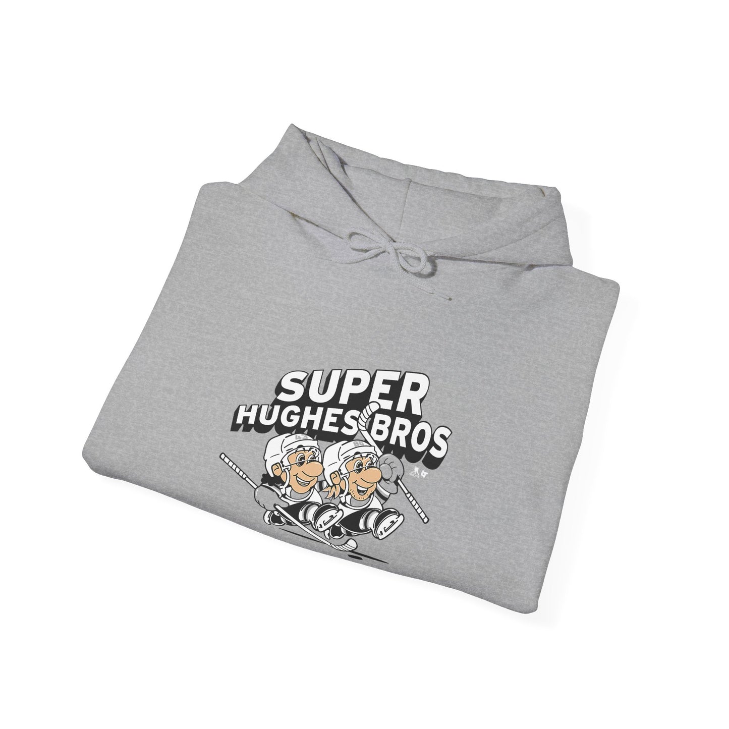 Super Hughes Bros Hoodie, Cozy Unisex Sweatshirt for Gamers, Fun Gift for Birthdays and Holidays, Relaxed Casual Wear