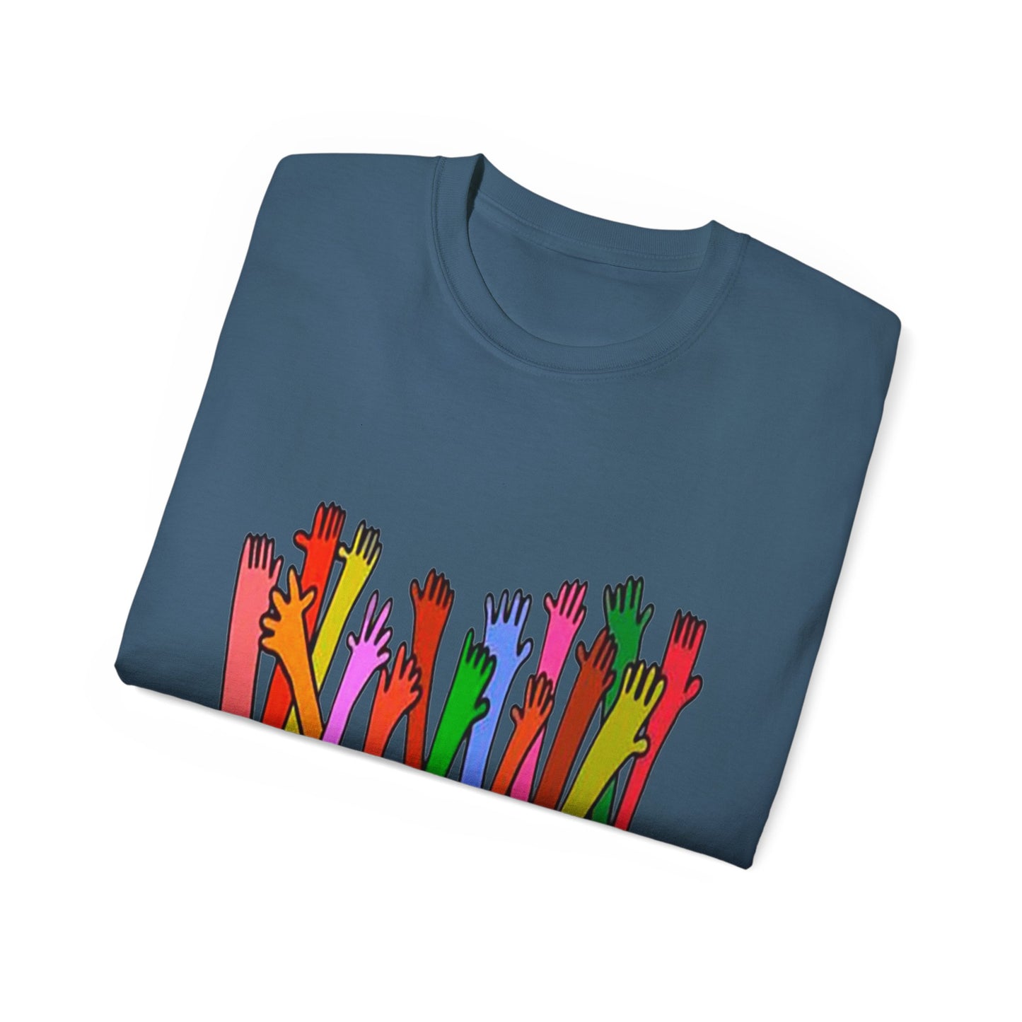 Inclusive Vibes Tee, Everyone is Welcome Here T-Shirt, Unity Tee, Proud Ally Shirt, Colorful Art Tee, Comfortable Cotton T-Shirt